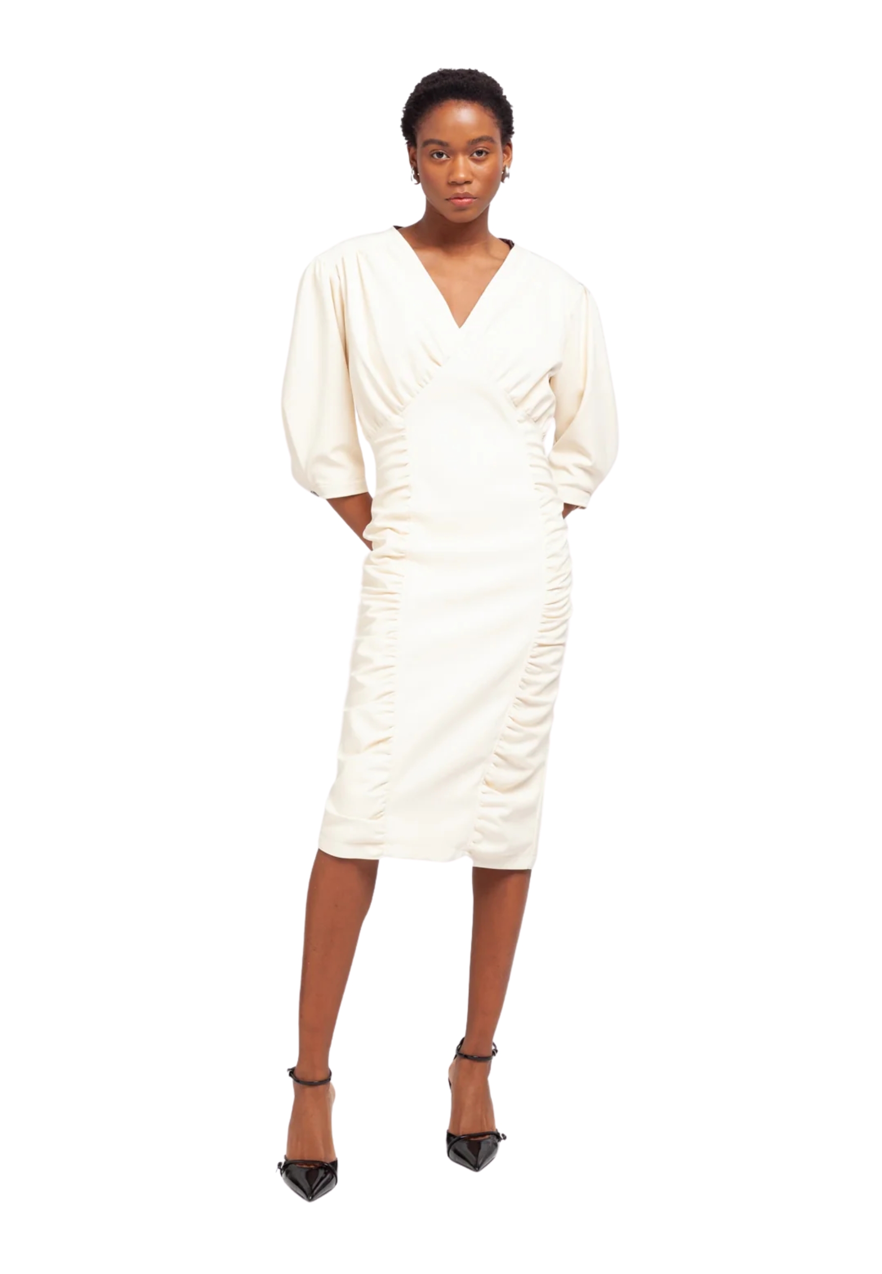 ABITO MIDI IN NAPPA Weili Zheng 