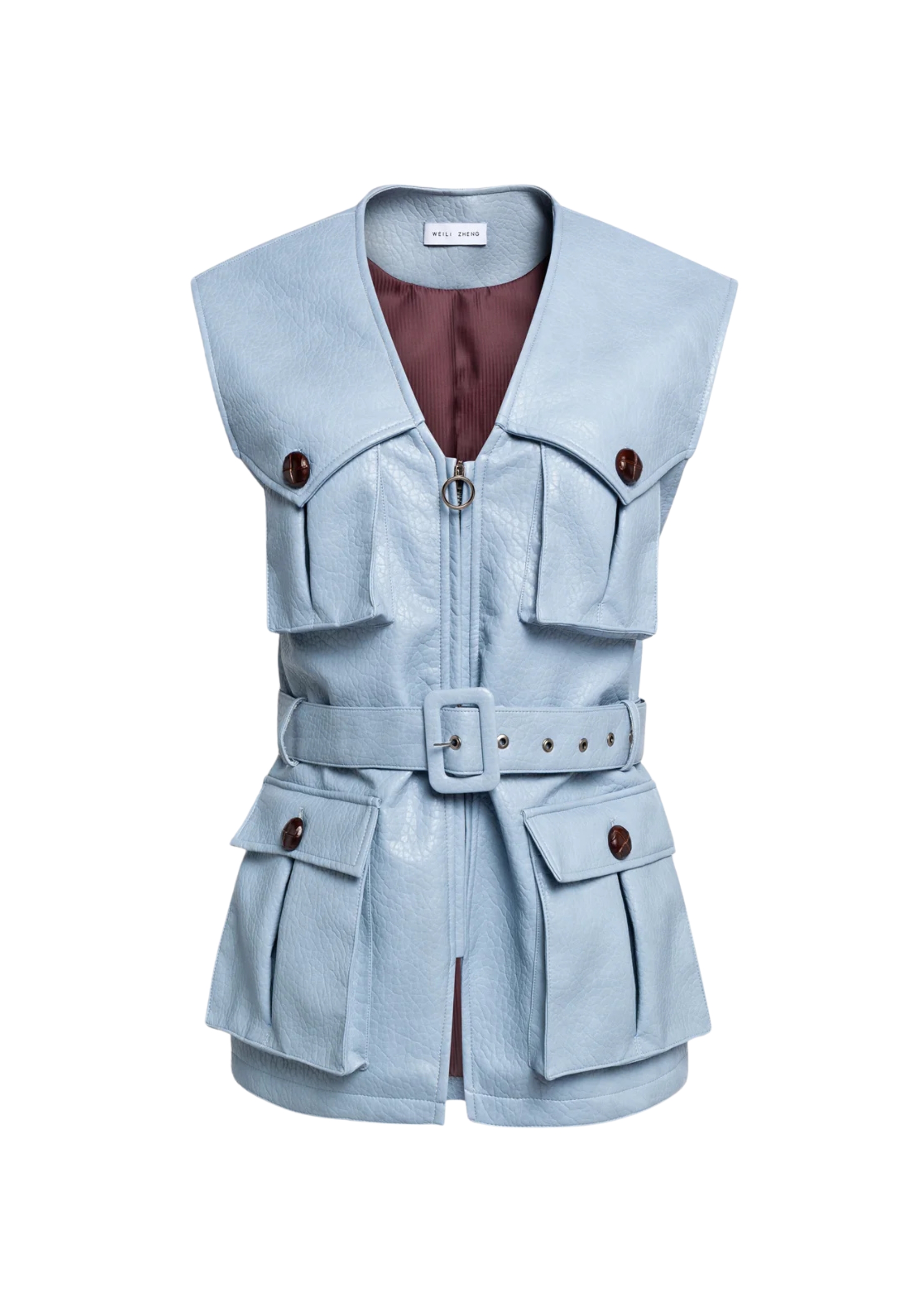 GILET Weili Zheng CON CINTURA 