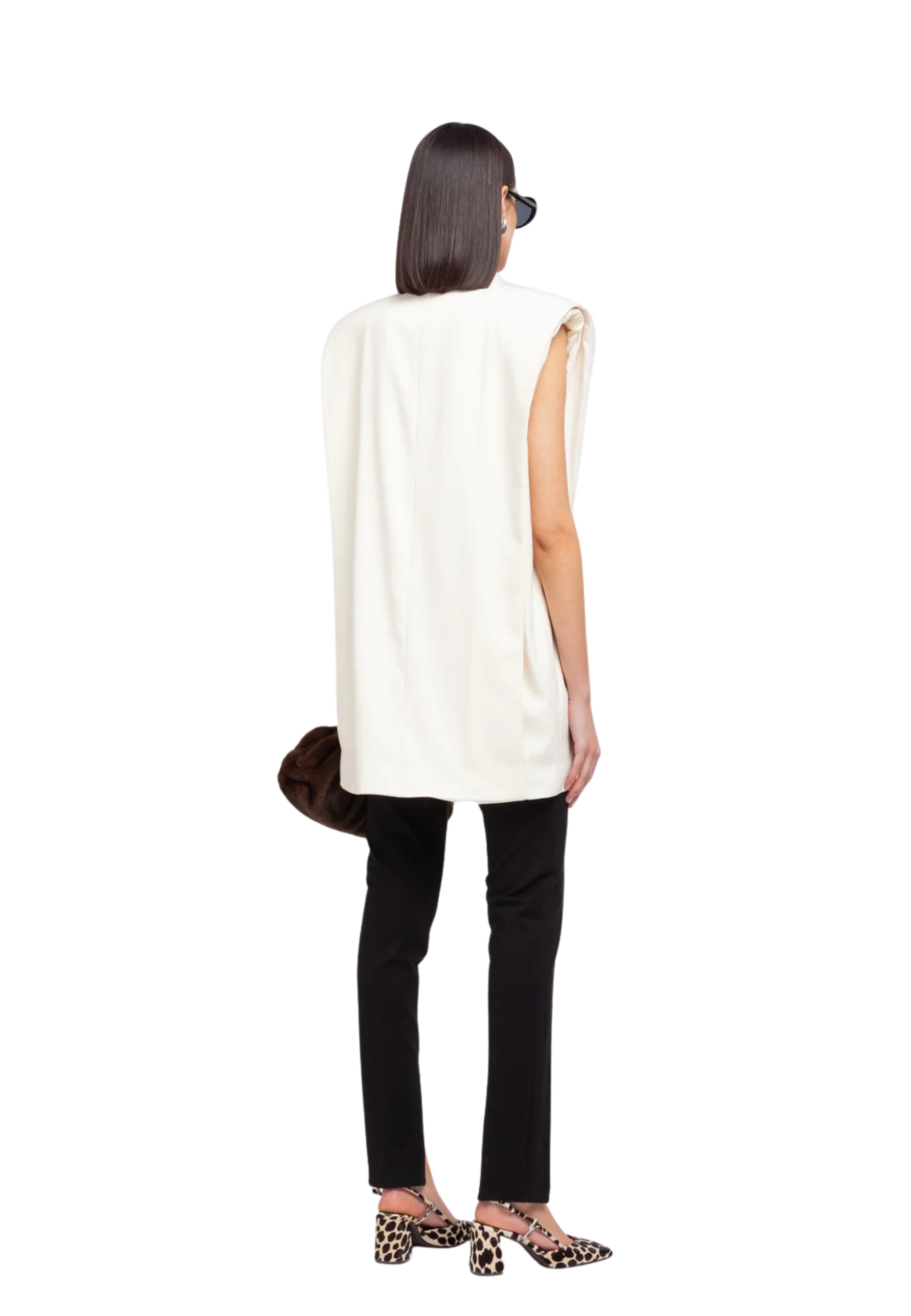 MAXI GILET IN GABARDINA Weili Zheng 