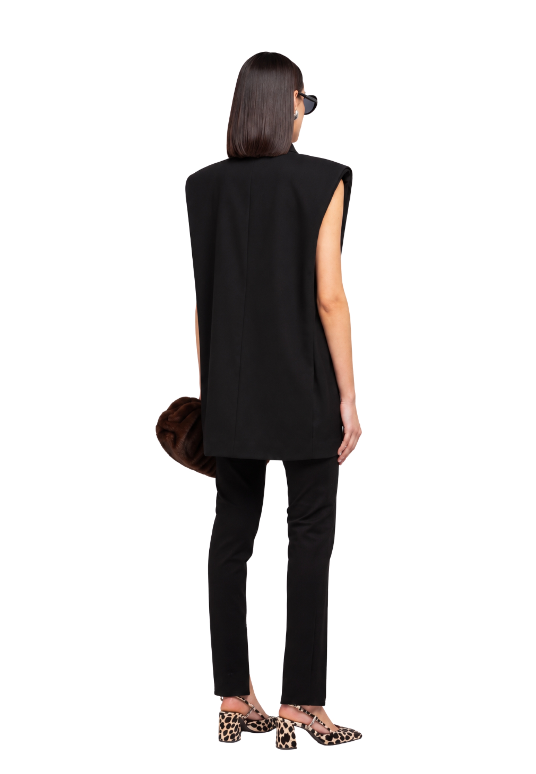 MAXI GILET IN GABARDINA Weili Zheng 