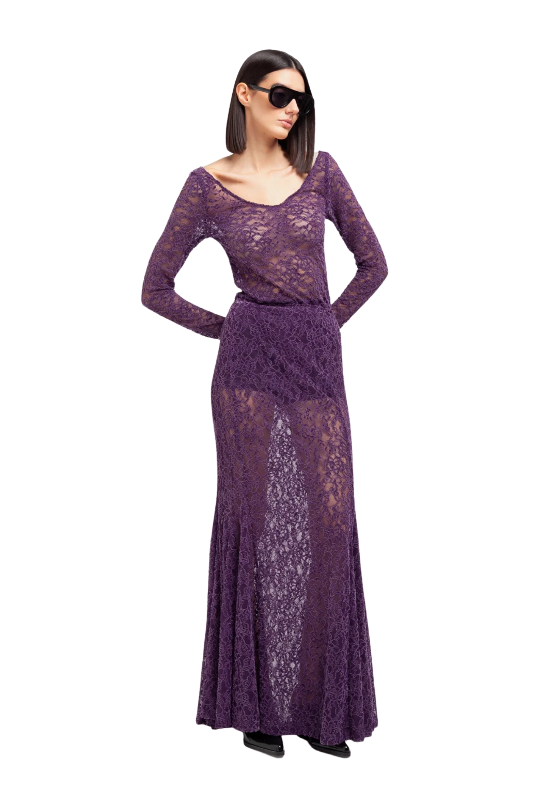 Siren skirt in lace Weili Zheng