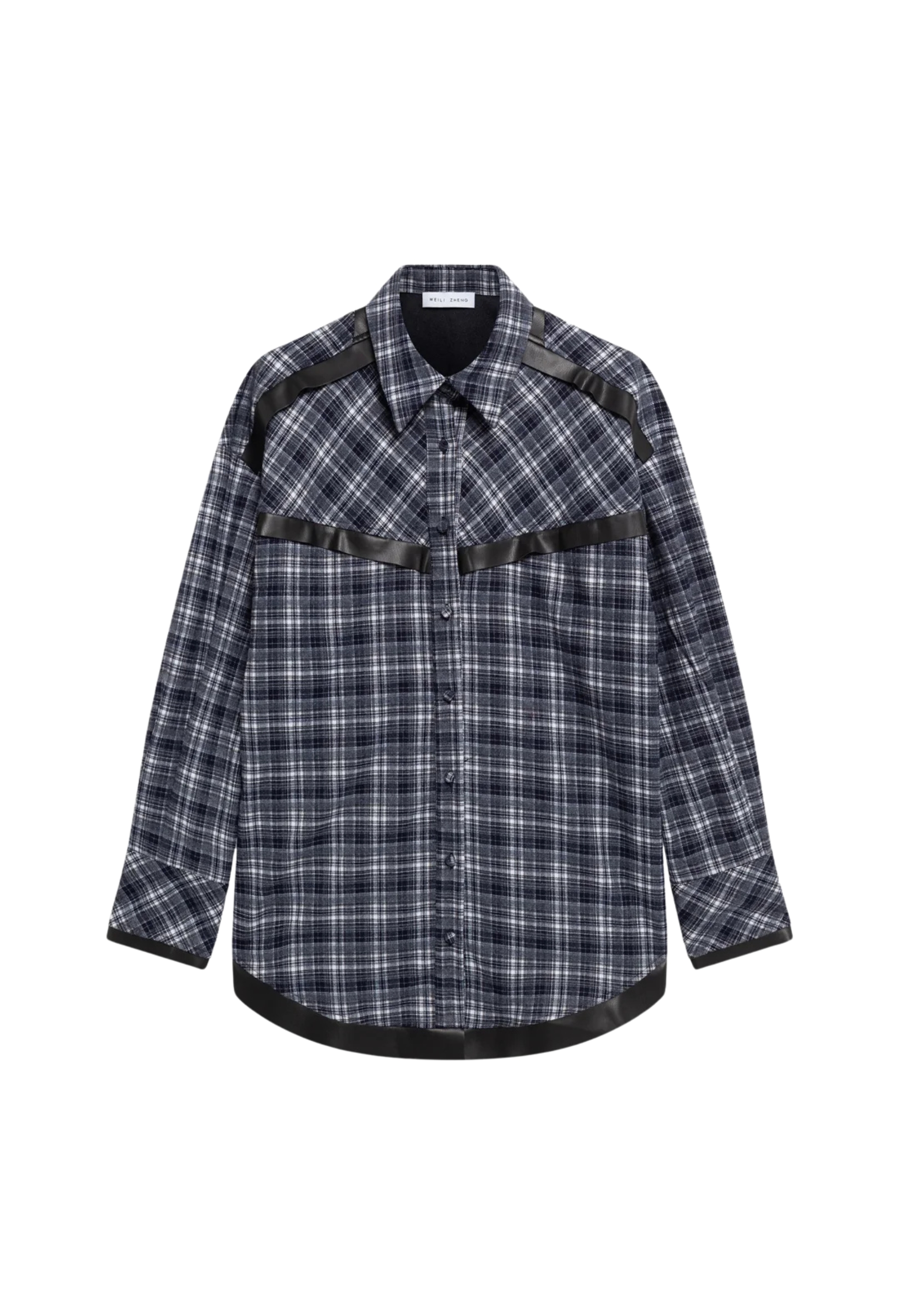 CAMICIA Weili Zheng DETTAGLIO IN ECOPELLE 
