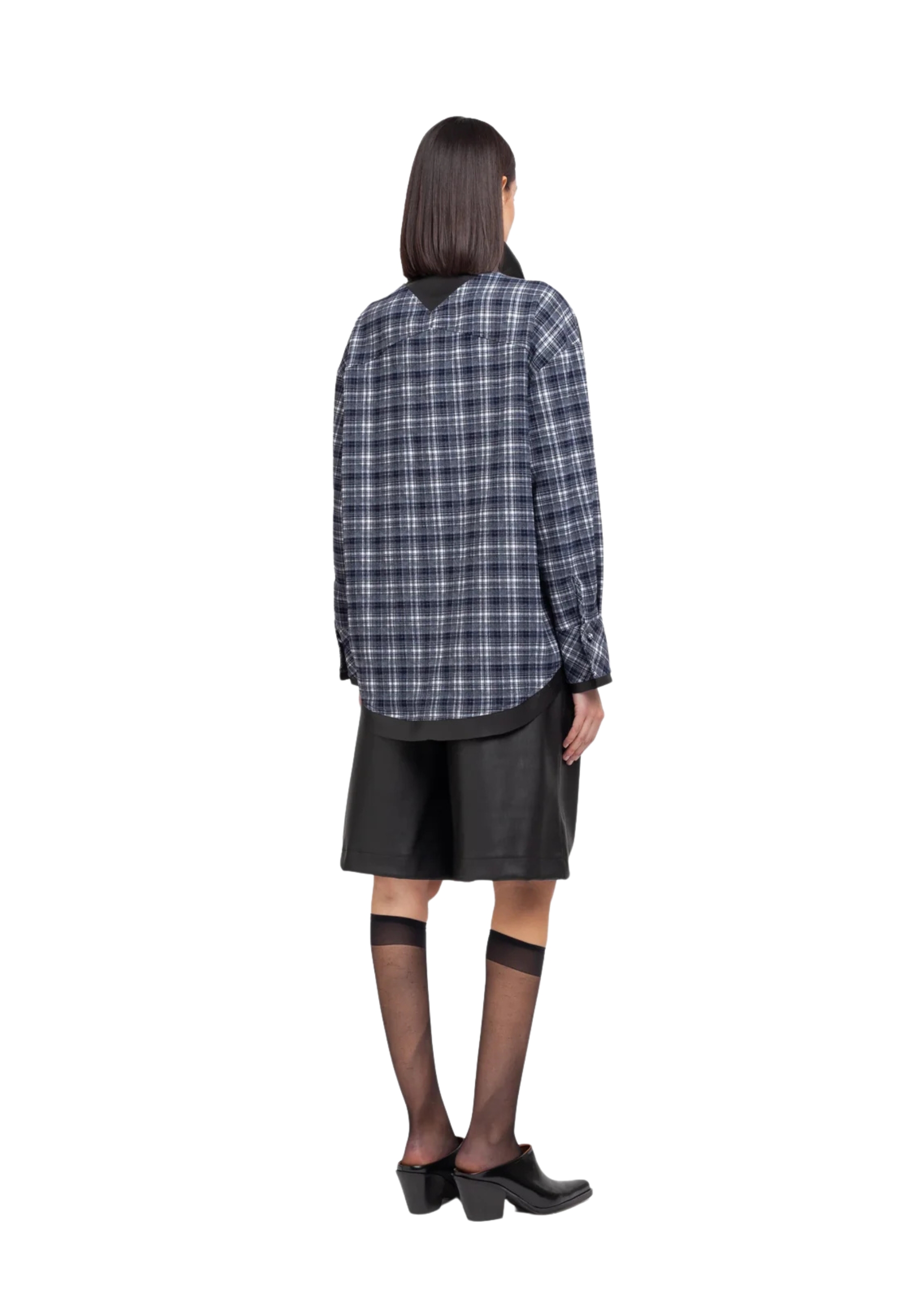 CAMICIA Weili Zheng DETTAGLIO IN ECOPELLE 