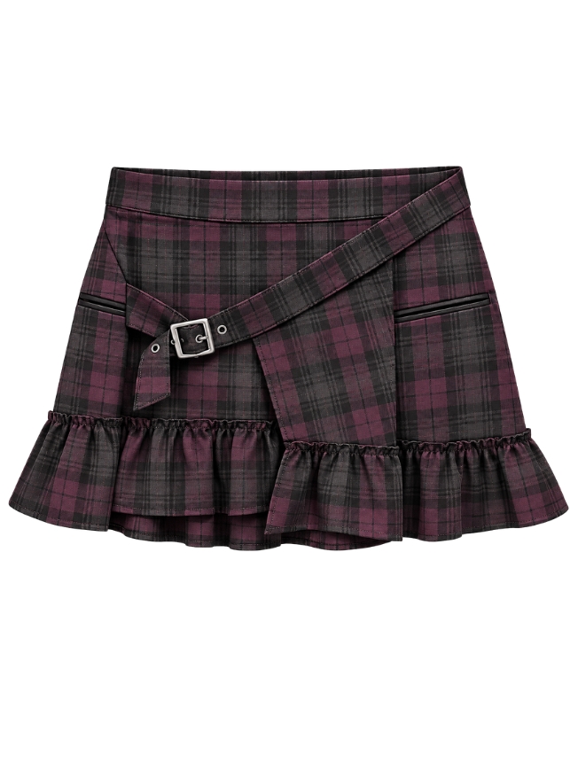 miniskirt with balza Apaperkid tartan