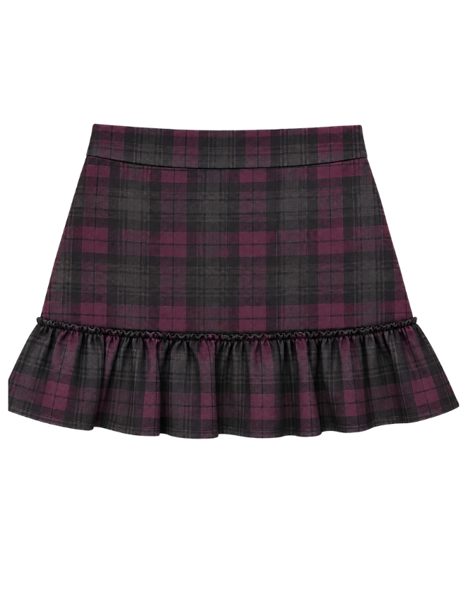 miniskirt with balza Apaperkid tartan