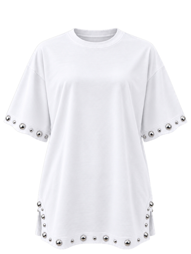 T-shirt Apaperkid with studs on sleeves
