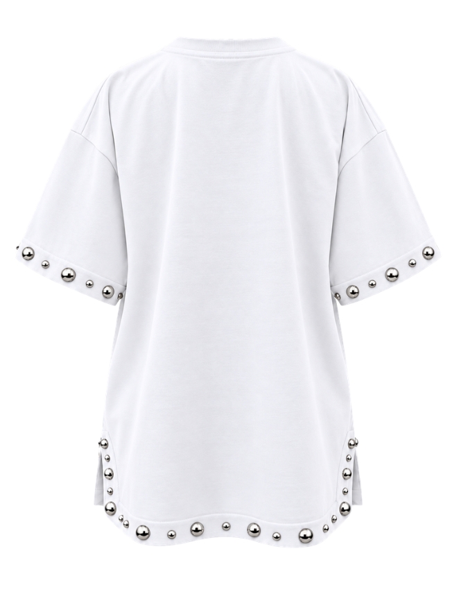 T-shirt Apaperkid with studs on sleeves