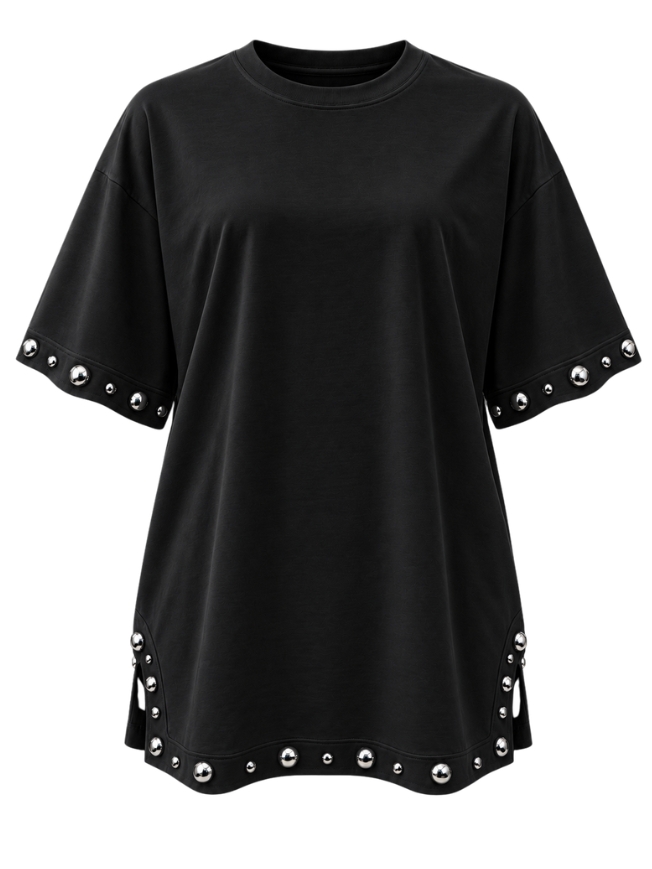 T-shirt Apaperkid with studs on sleeves