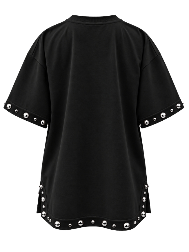 T-shirt Apaperkid with studs on sleeves