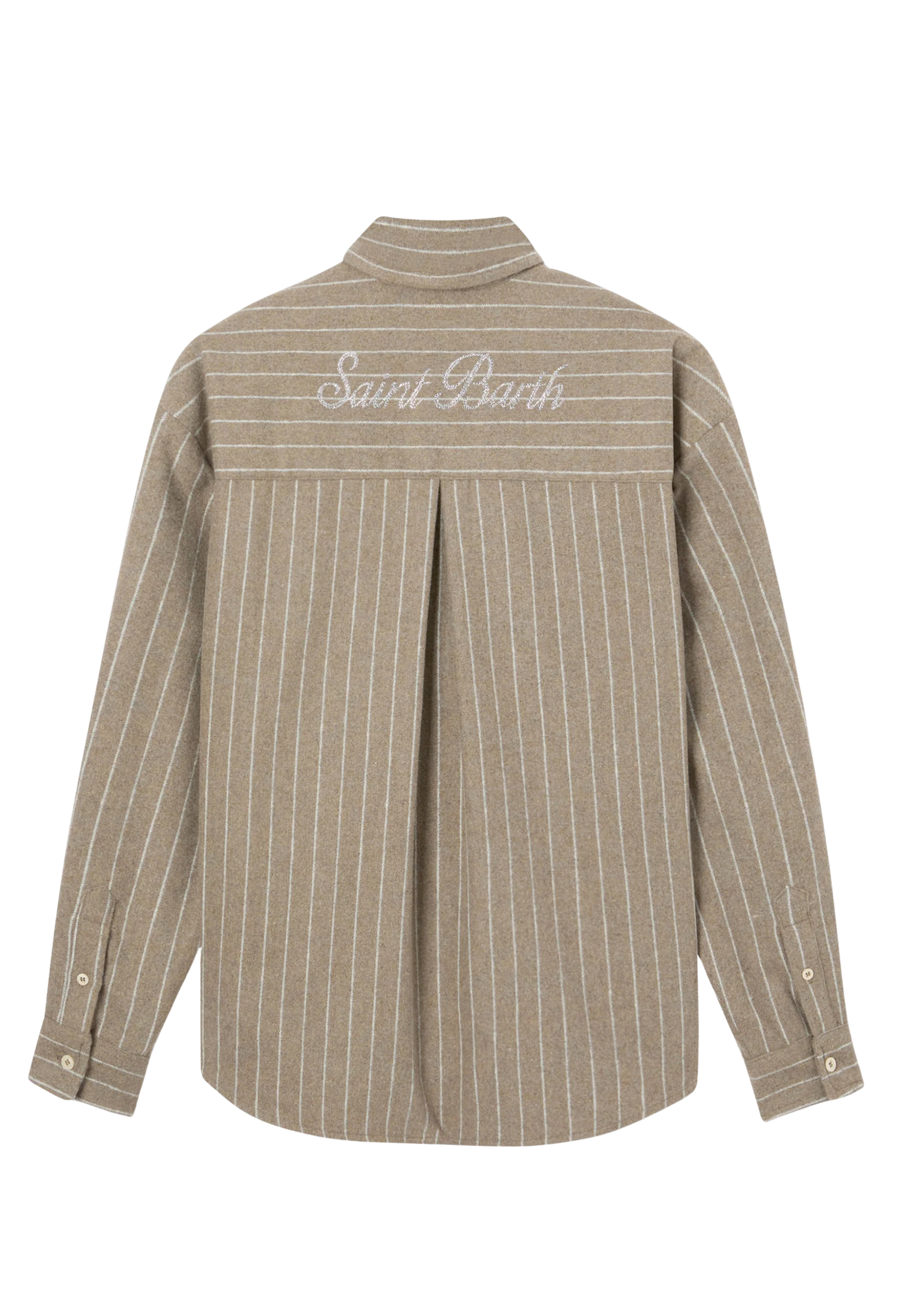 Shirt shirt Saint Barth logo in rhinestones