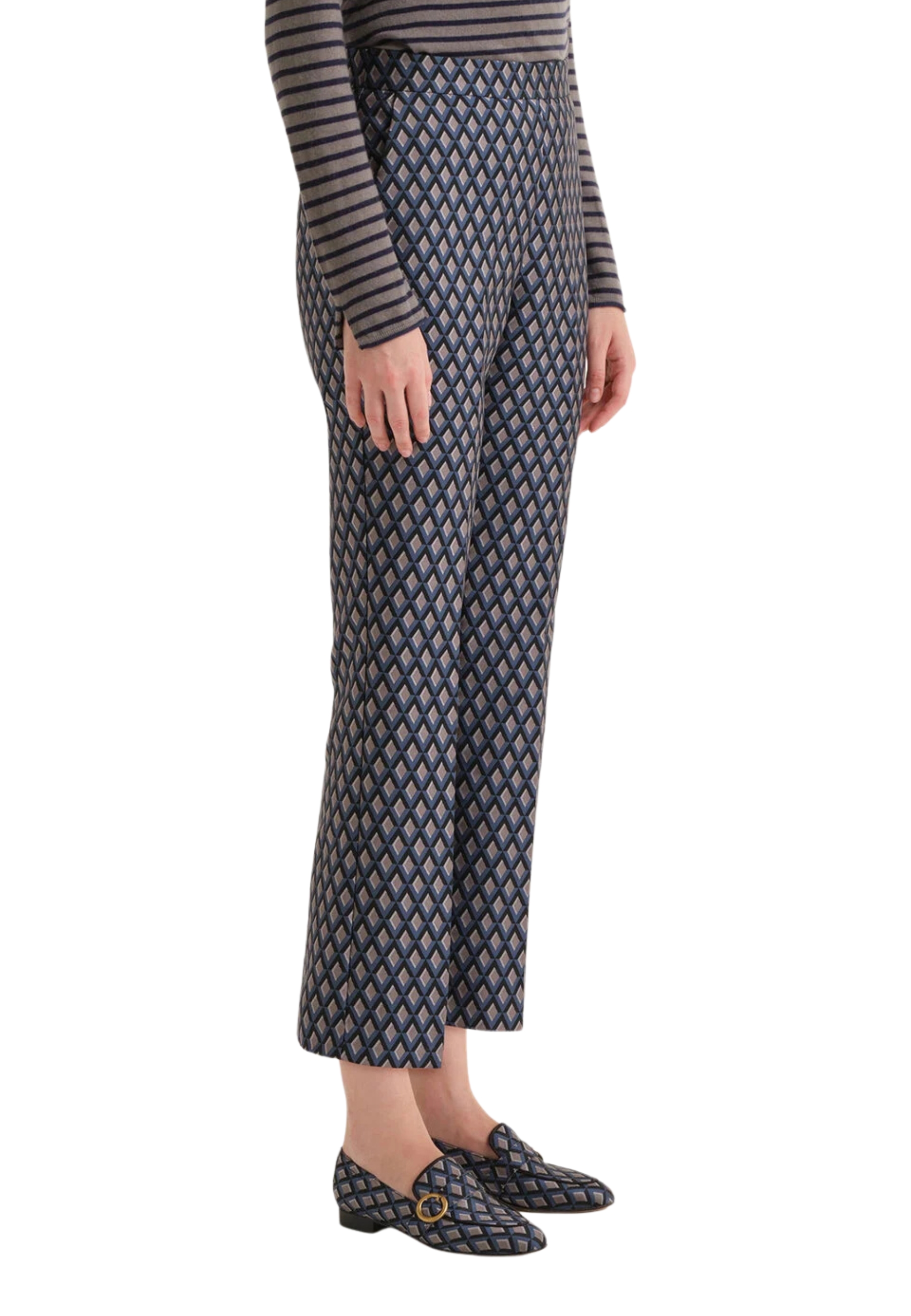 pantalones Maliparmi geometri jacquard