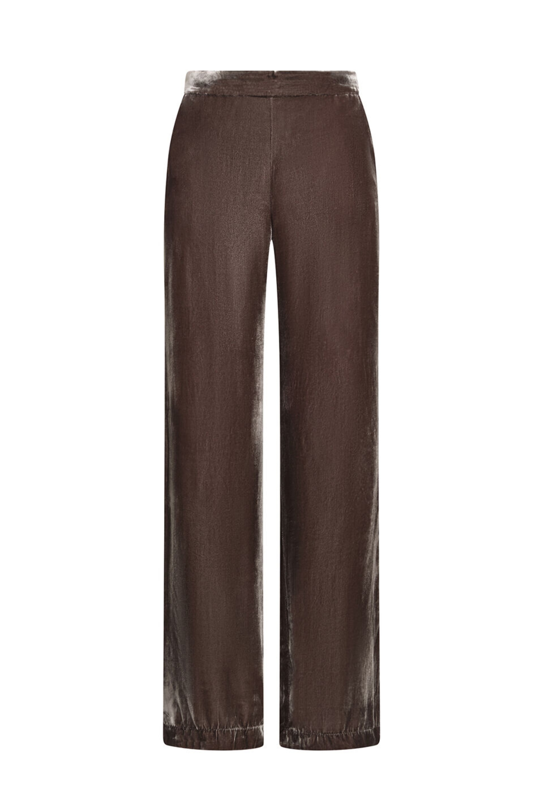pantalones de flujo de terciopelo Maliparmi