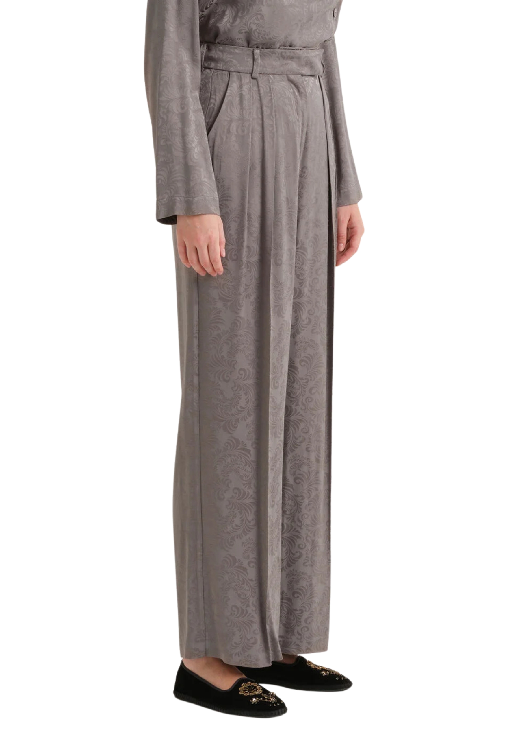 trousers Maliparmi damask jacquard