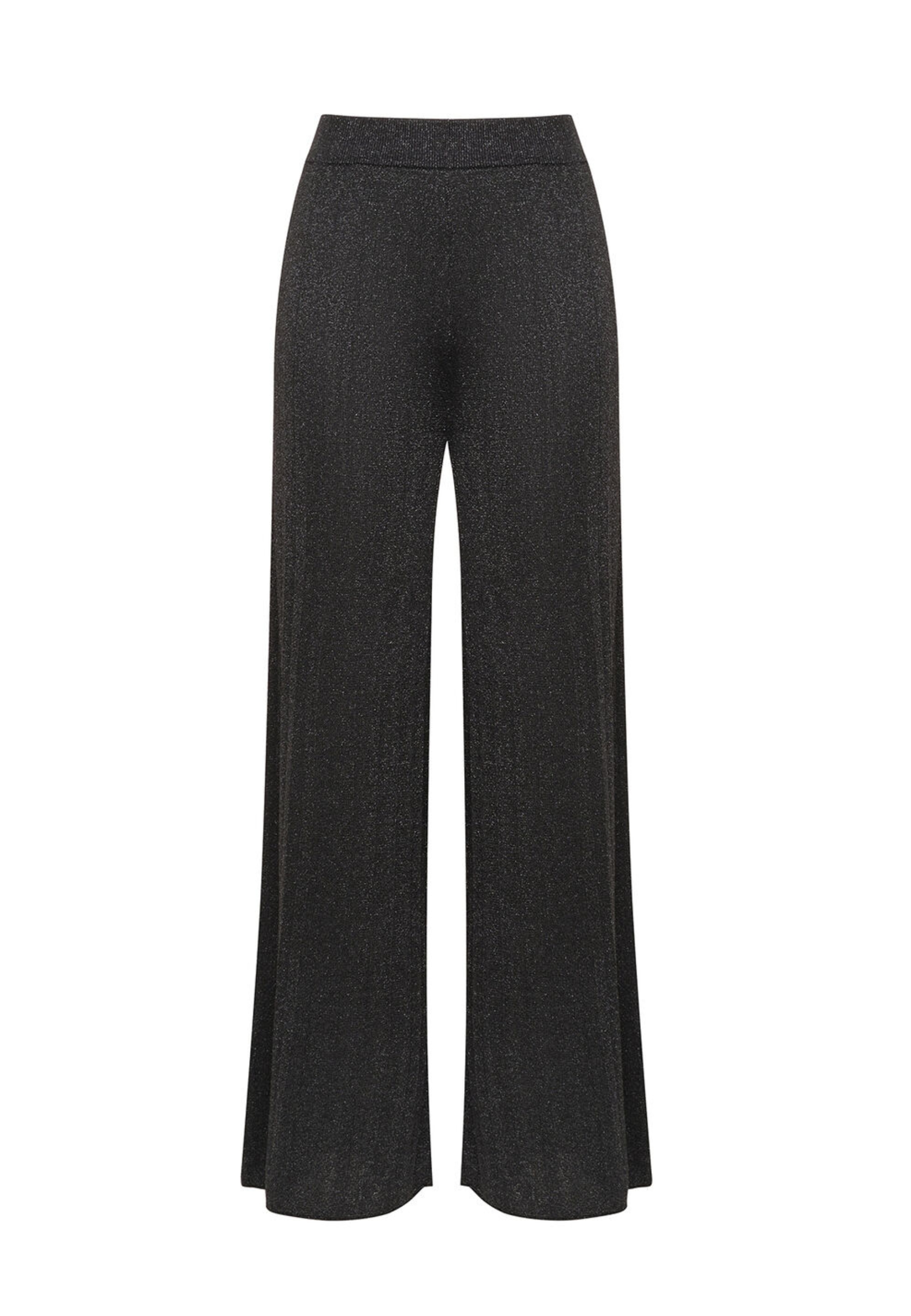 pantalones tejido costilla lurex Maliparmi