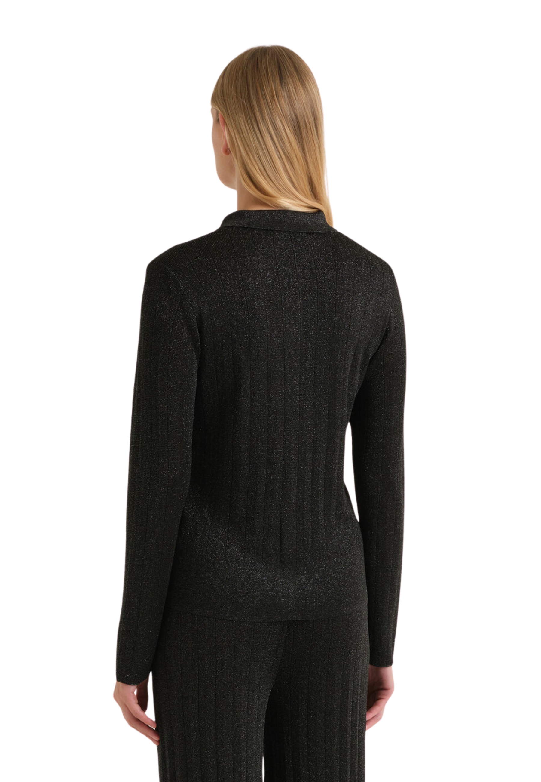 côte de lurex tricot de cardigan Maliparmi