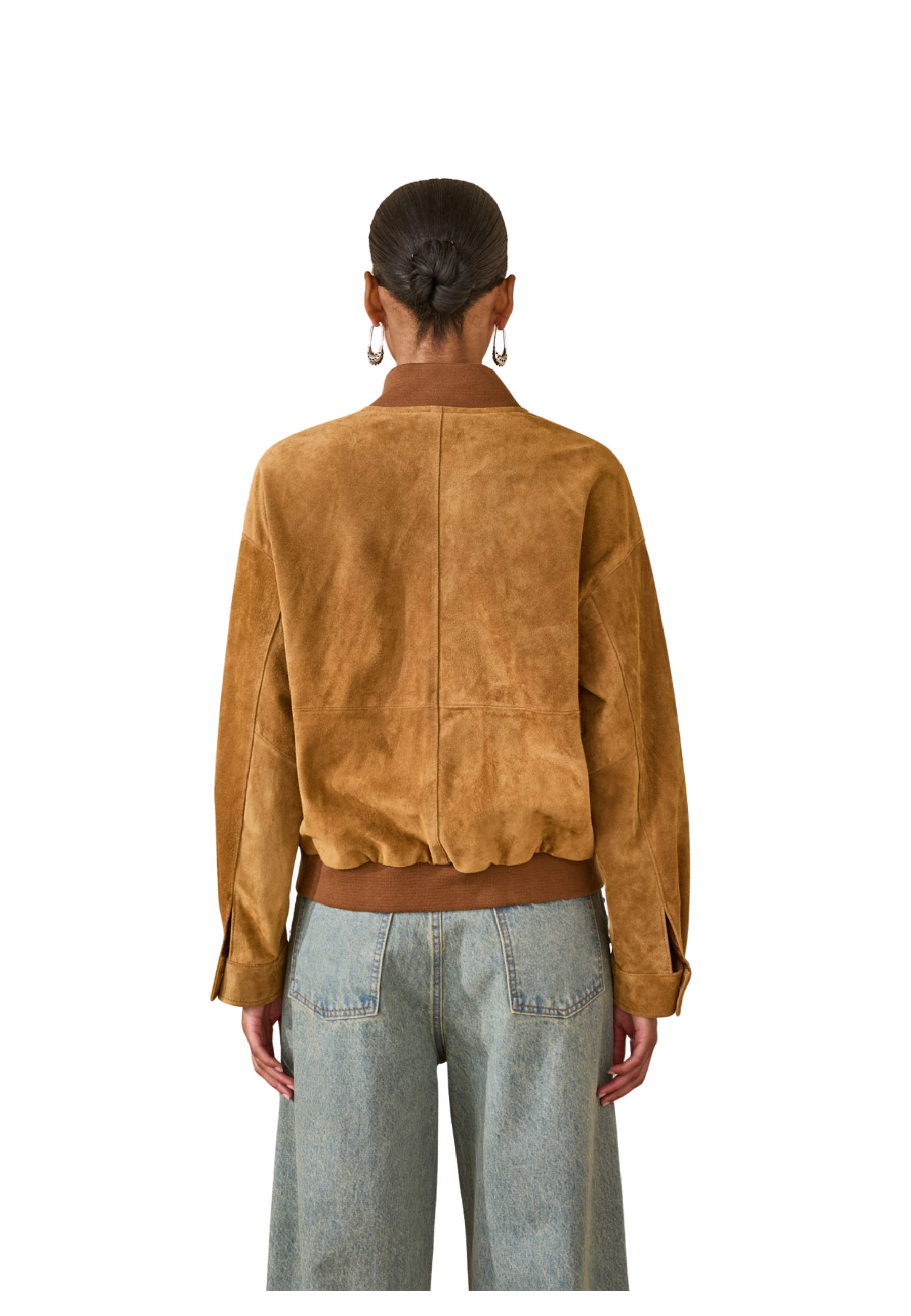 bomber Woman Souvenir leather renna effect
