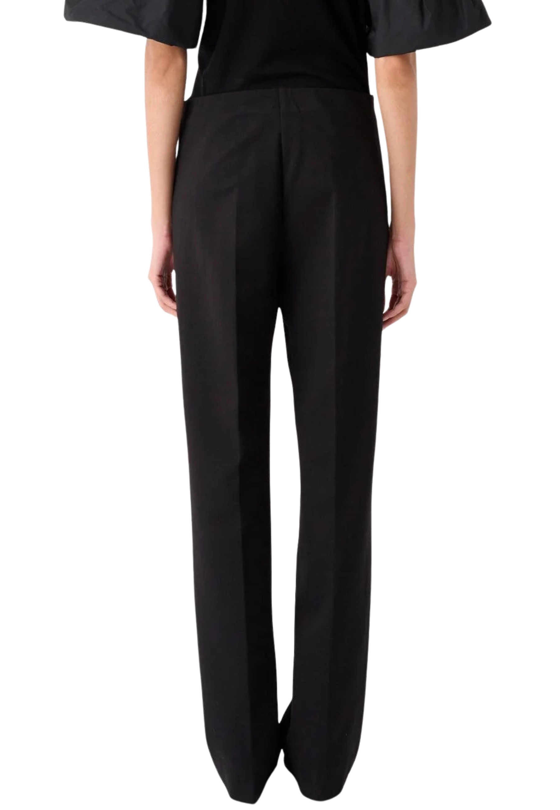 Pantalón de pierna derecha en punto milan Meimeij