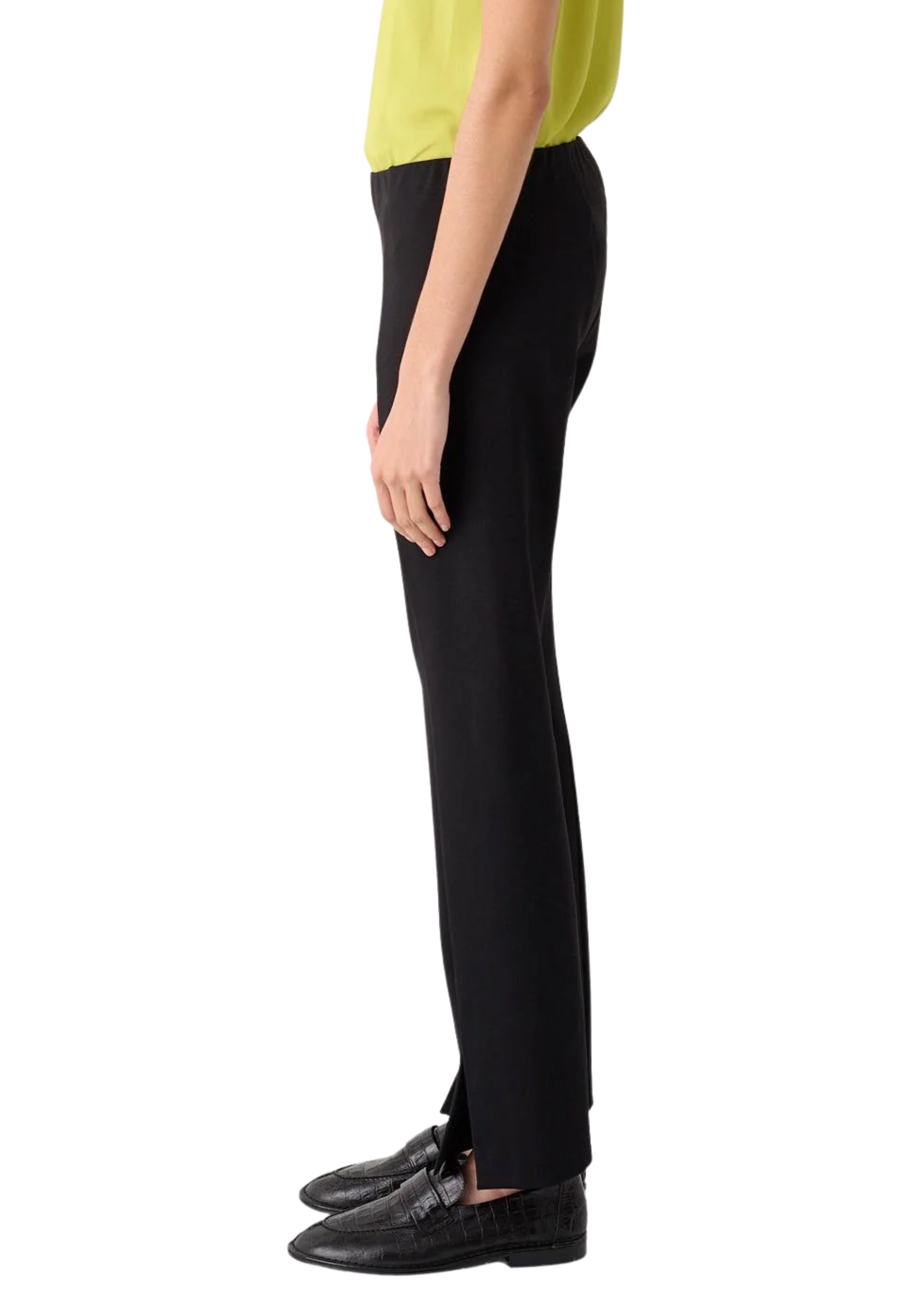 pantalones flacos con aberturas en la parte delantera Meimeij