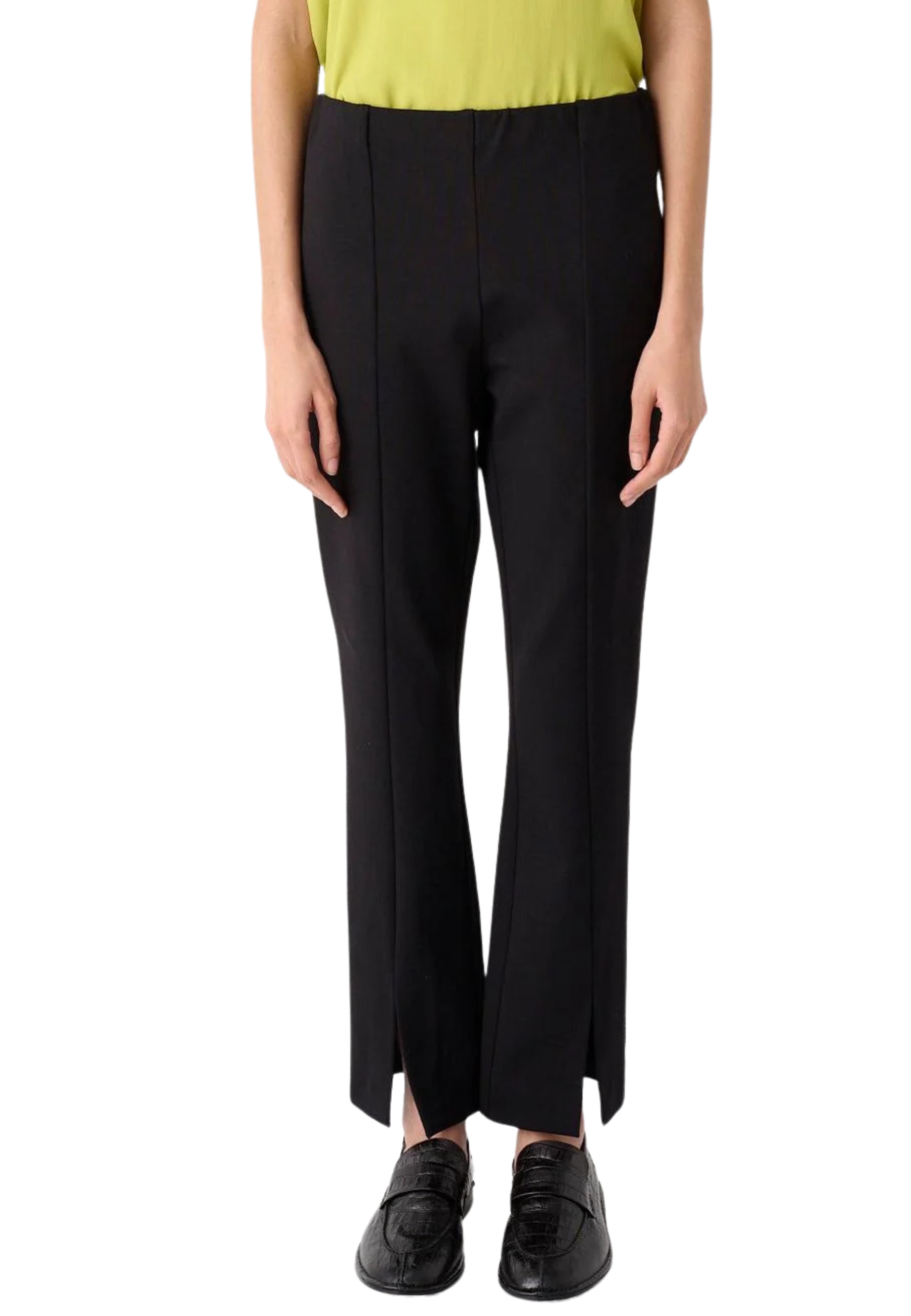 pantalones flacos con aberturas en la parte delantera Meimeij