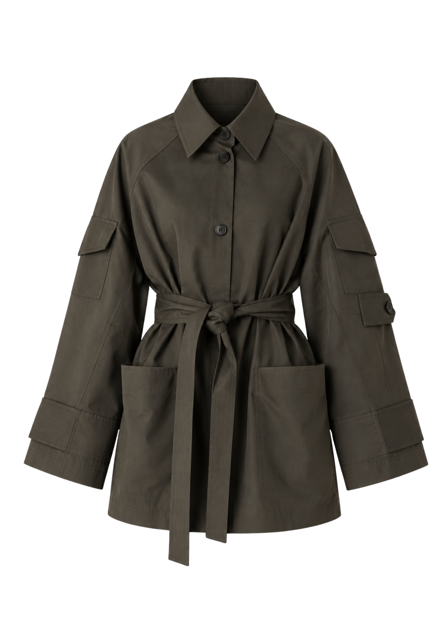Cabane avec poches et ceinture assortie Meimeij