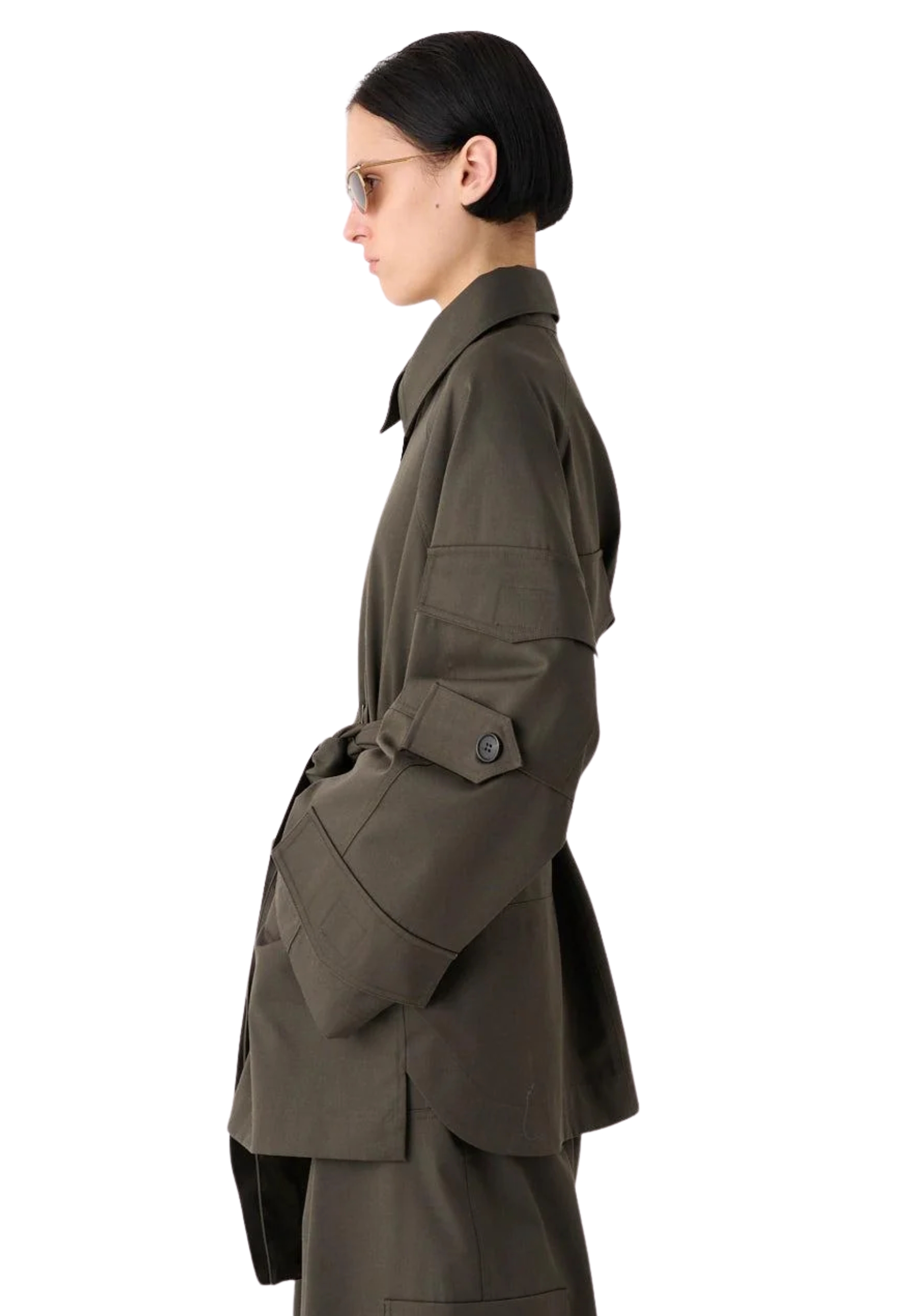 Cabane avec poches et ceinture assortie Meimeij