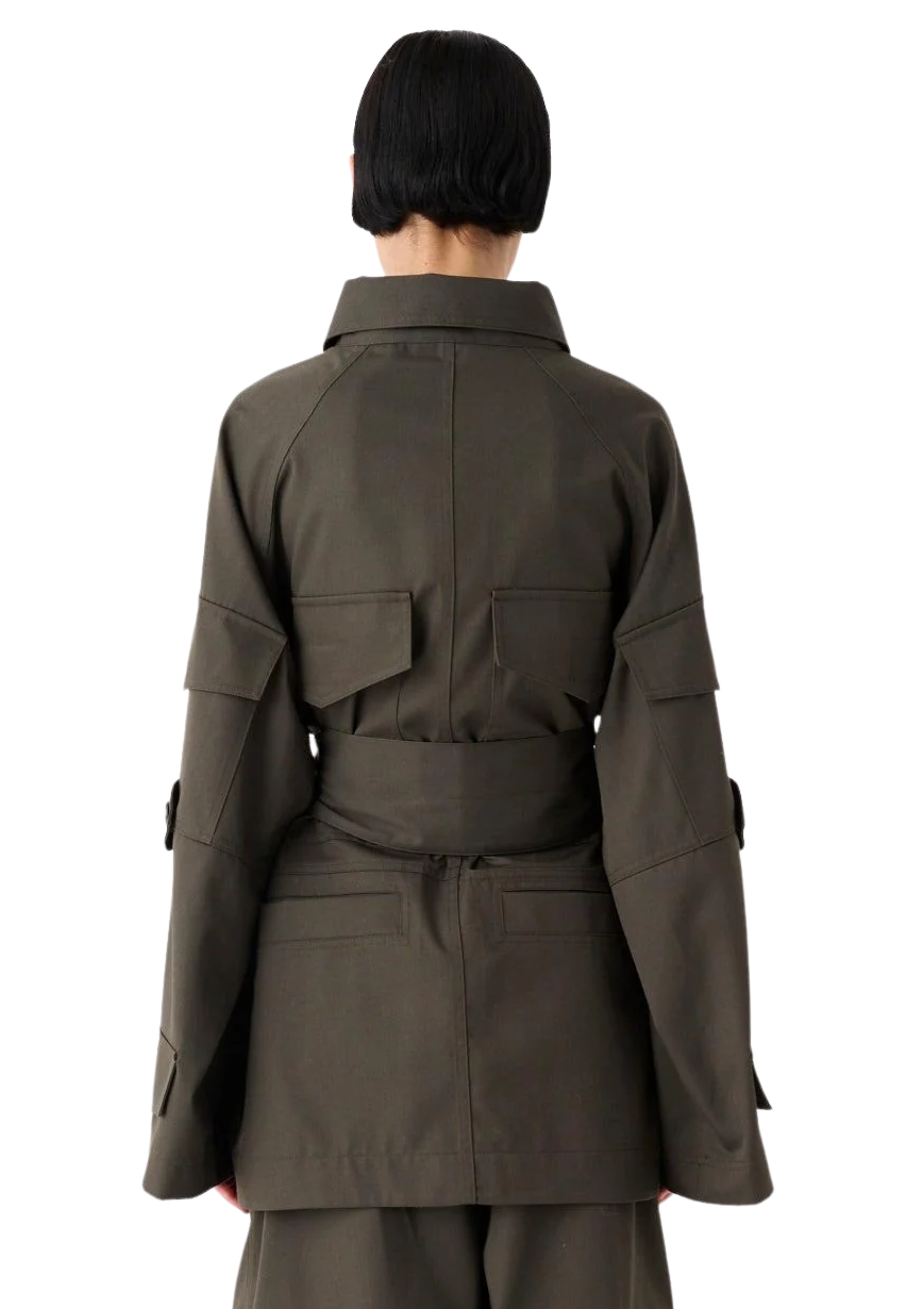 Cabane avec poches et ceinture assortie Meimeij