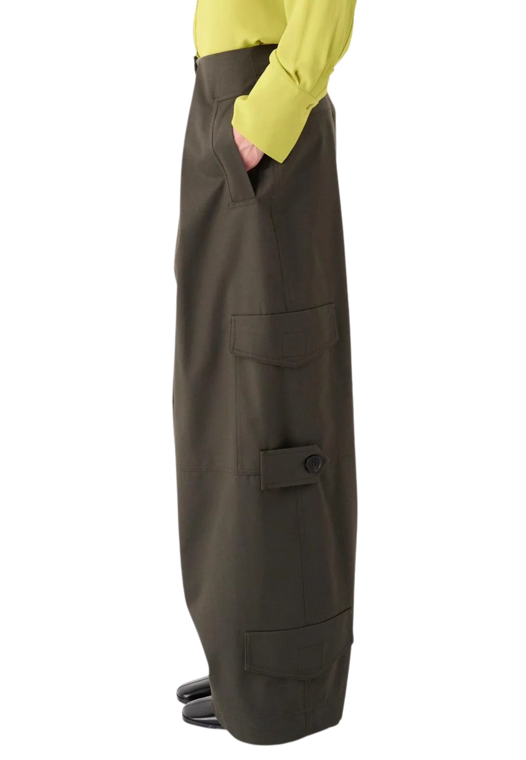 pantalones de carga en algodón gabardina Meimeij
