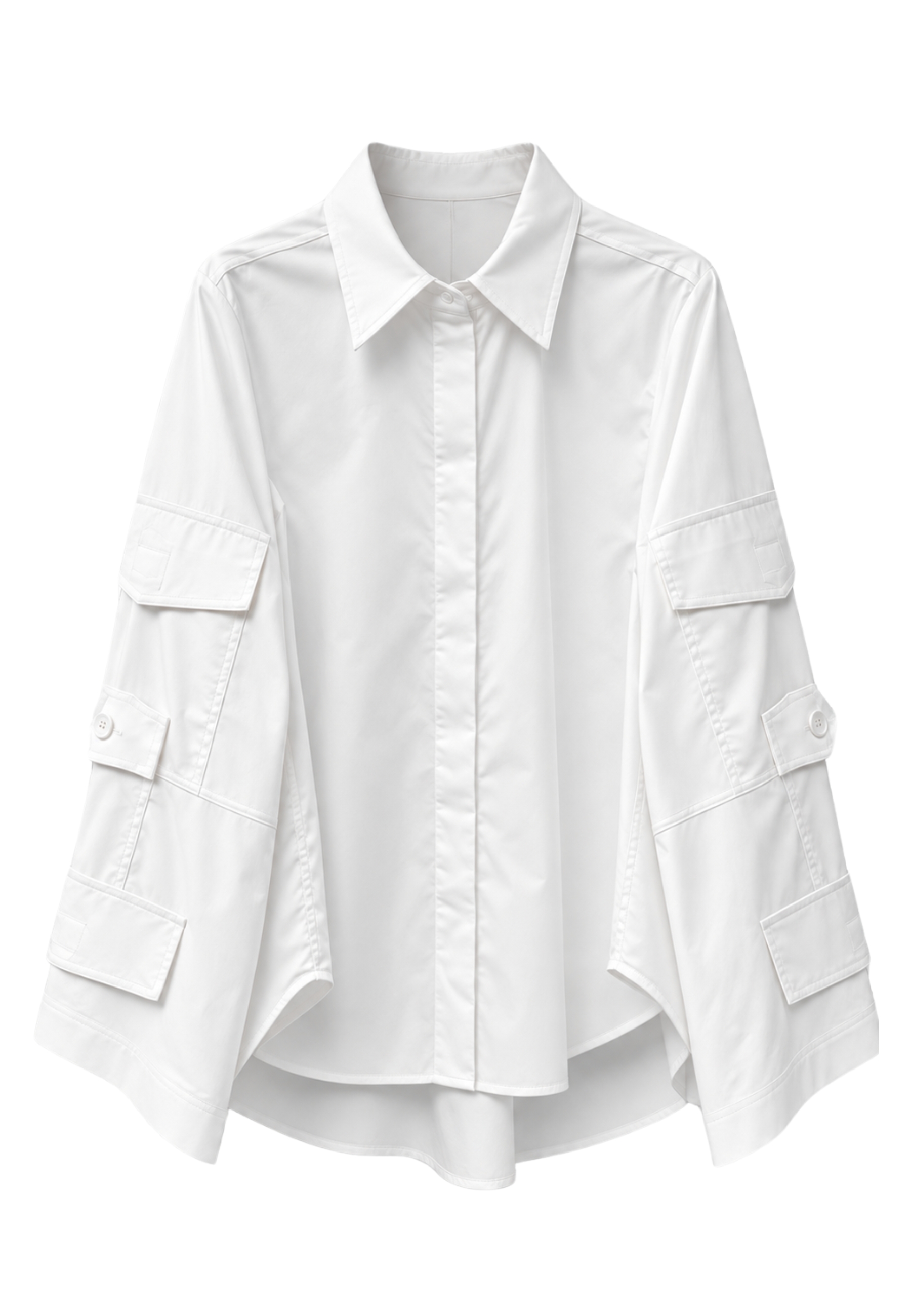 shirt with pockets on sleeves Meimeij
