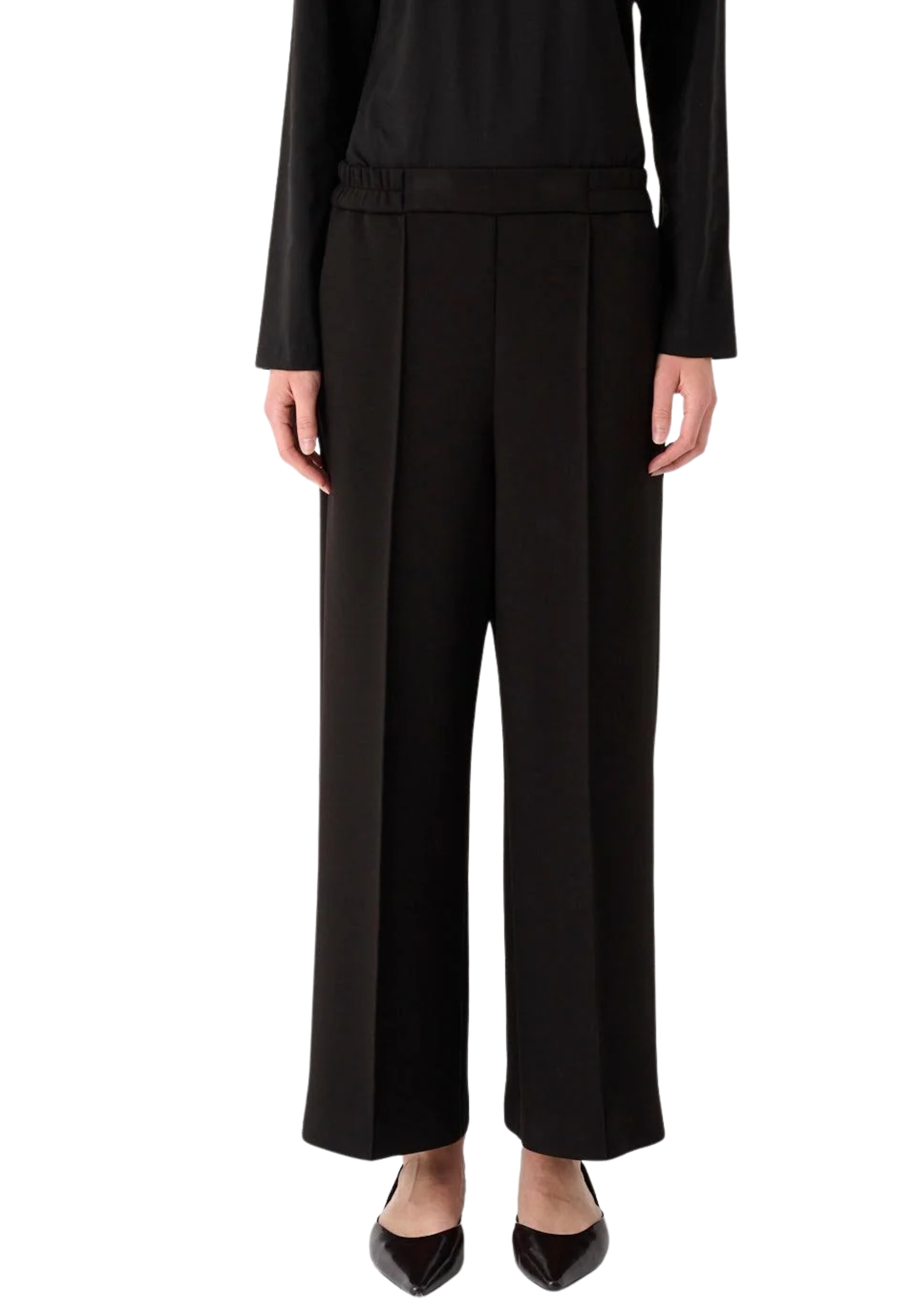 Straight line trousers in scuba Meimeij