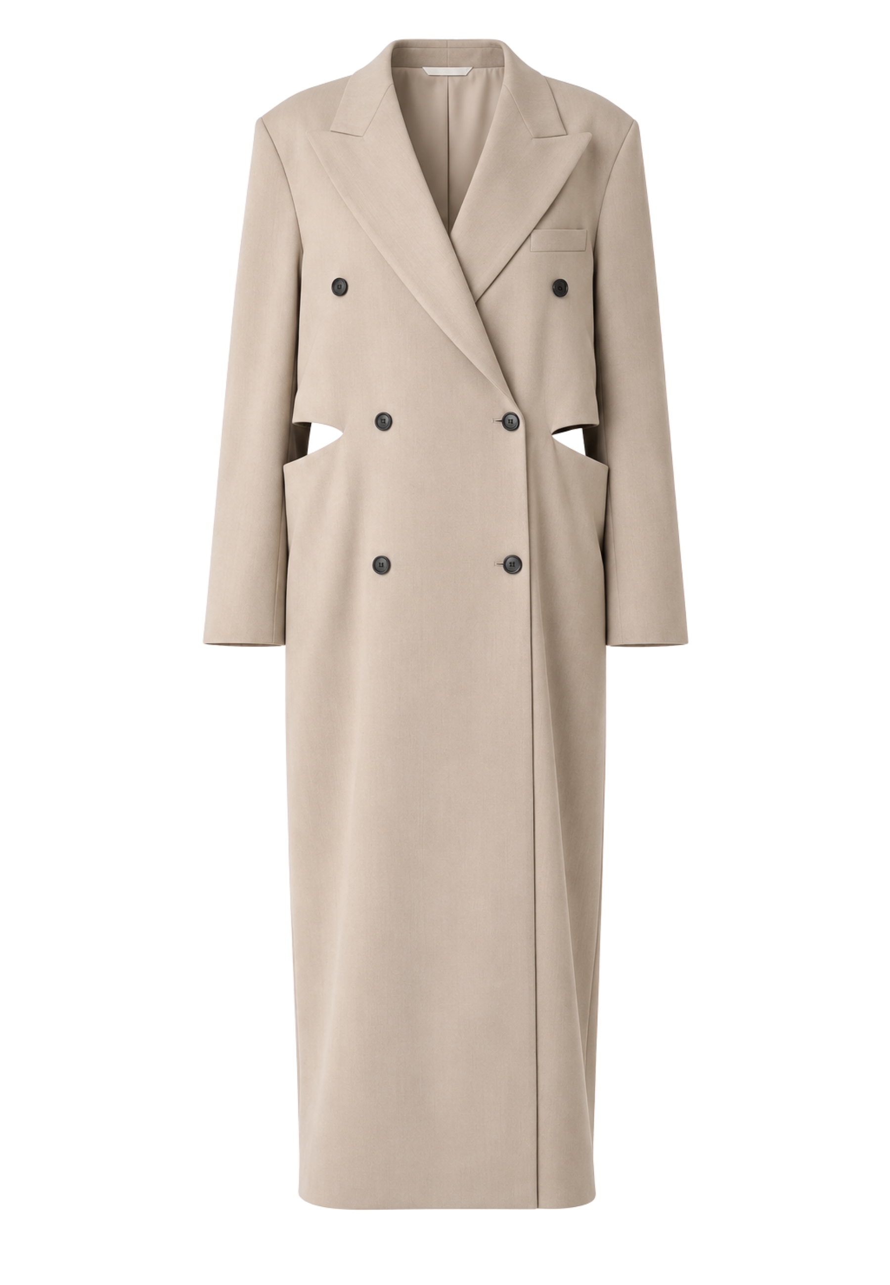 Robe-manteau Meimeij con cortes laterales