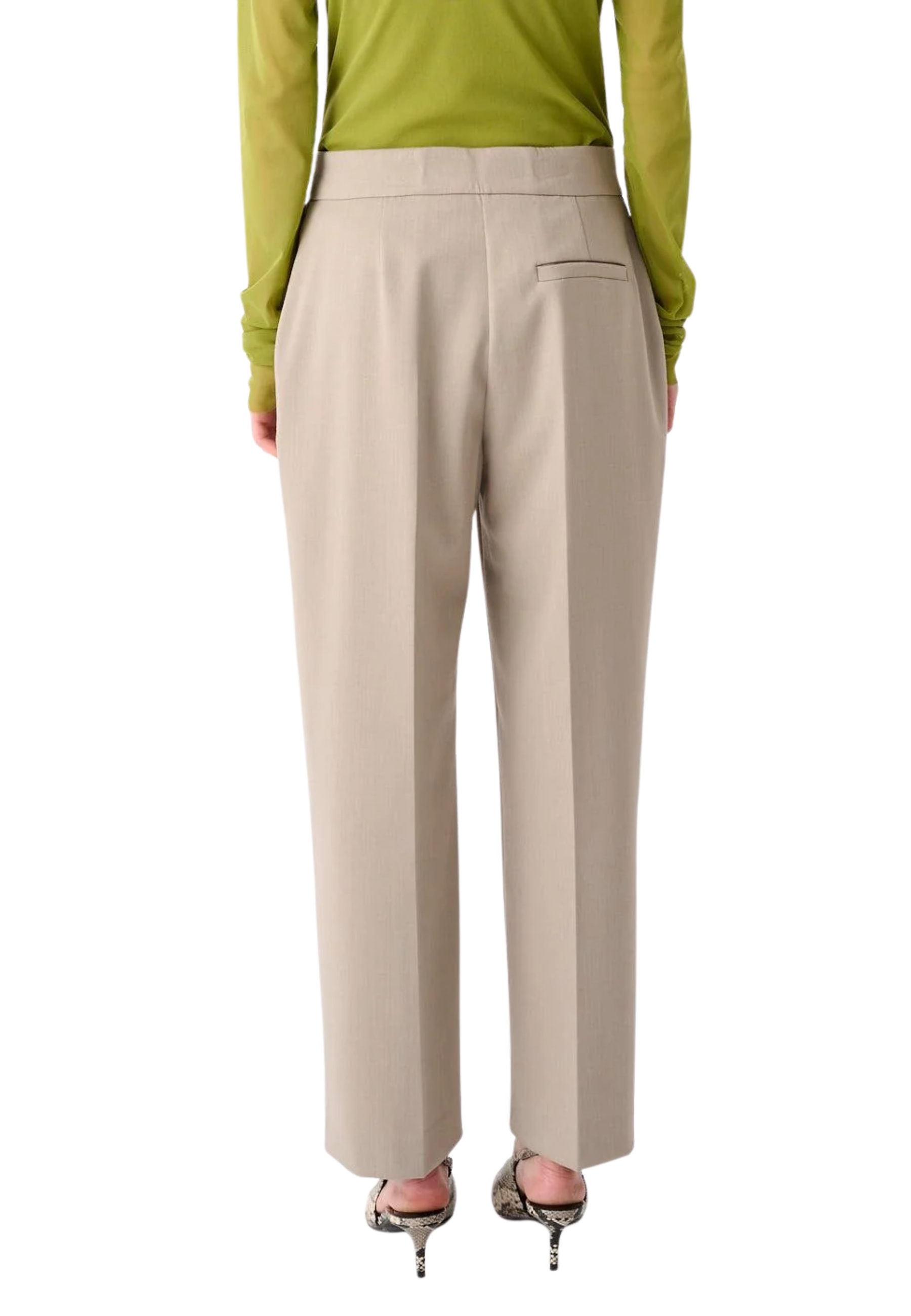 PANTALONE CLASSICO DI LINEA DRITTA IN MISTO LANA MEIMEIJ 