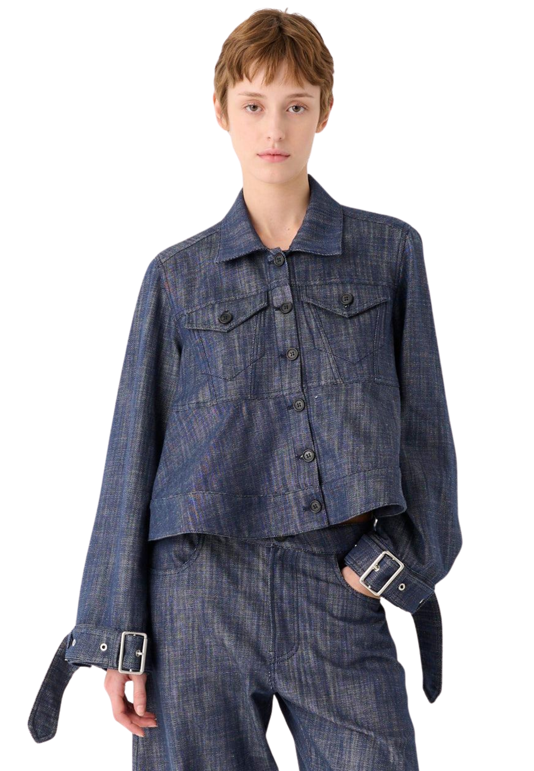 GIACCA JEANS CON FIBBIE MEIMEIJ 