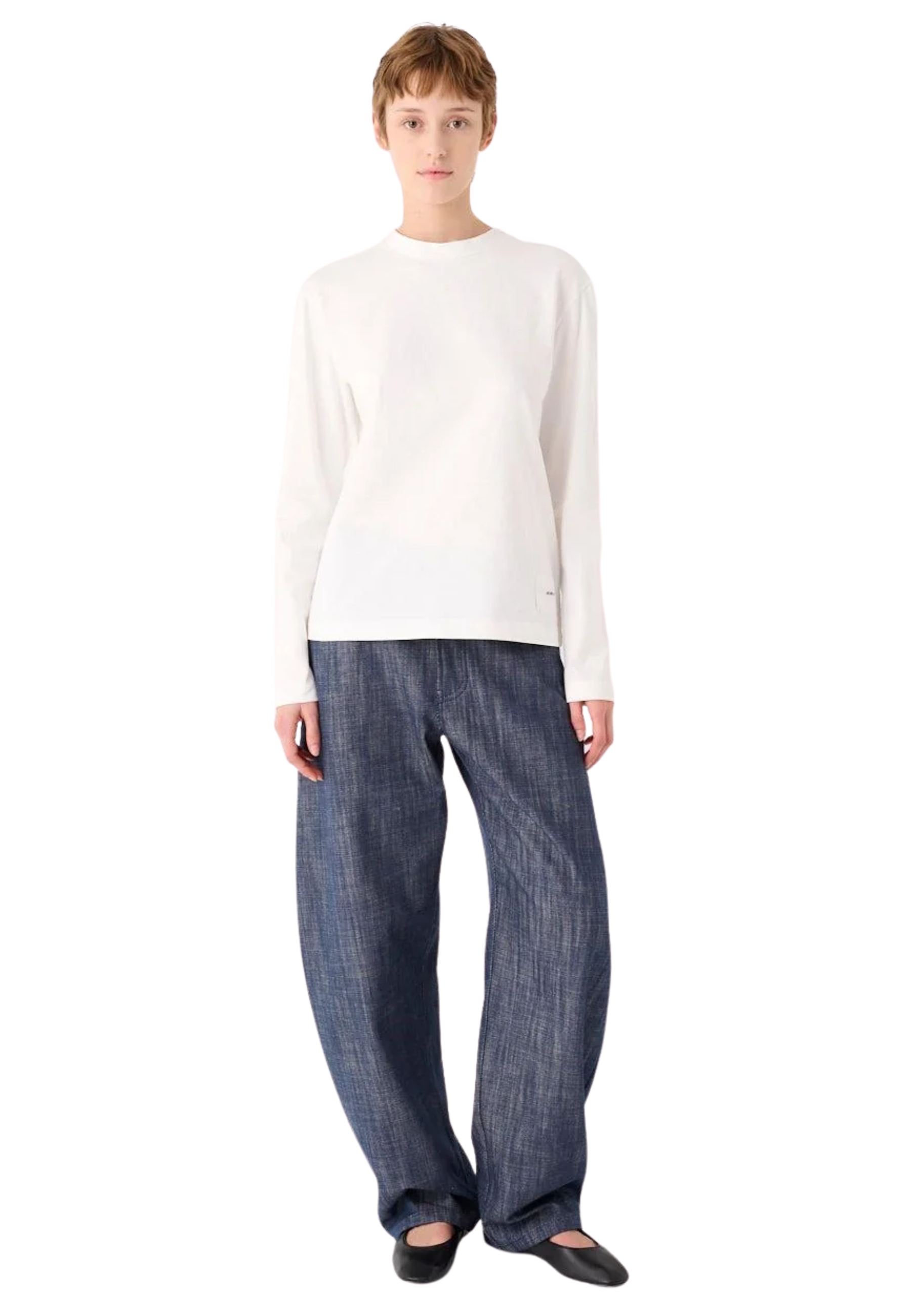 pantalones en vaqueros de tela Meimeij