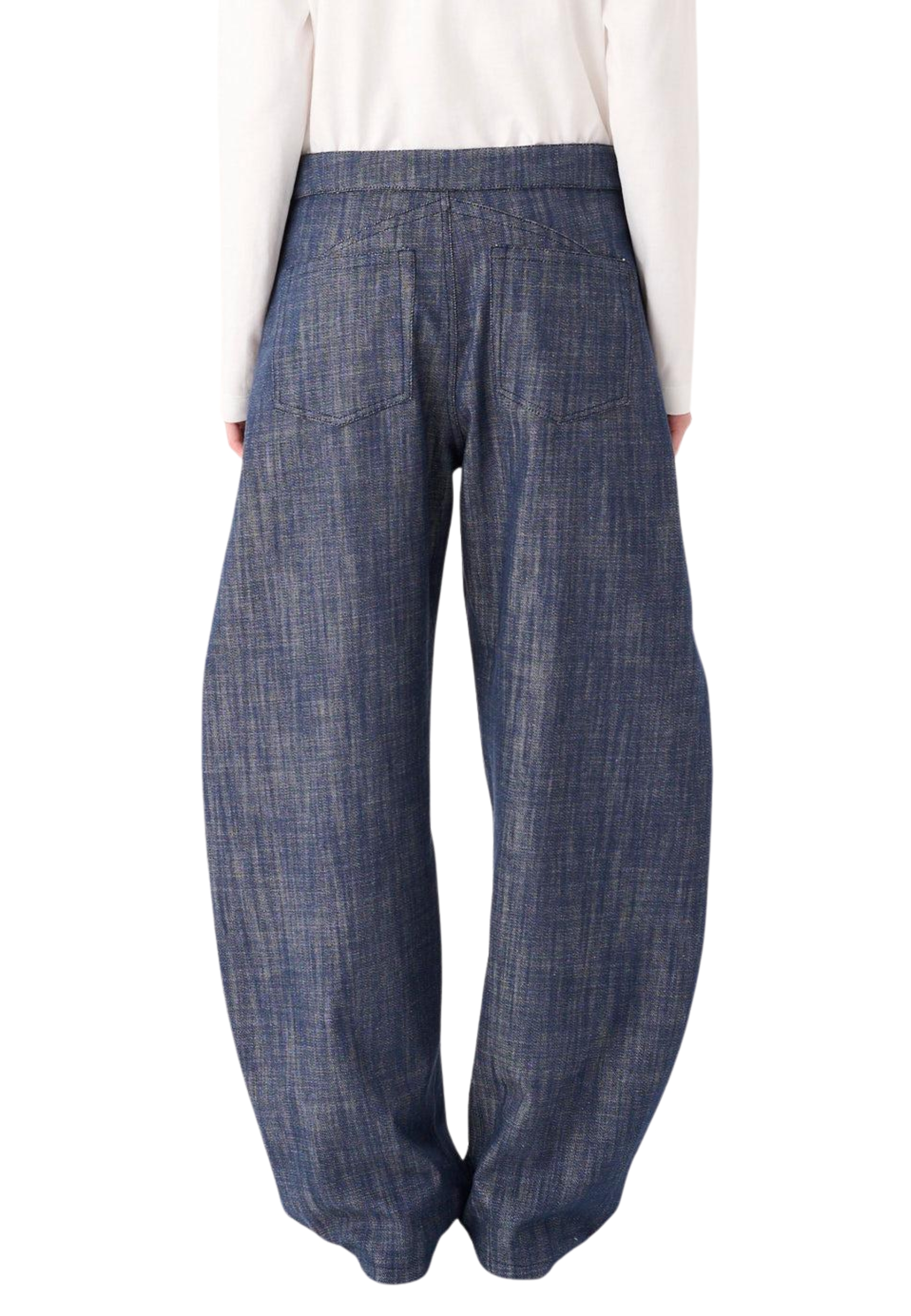 pantalones en vaqueros de tela Meimeij
