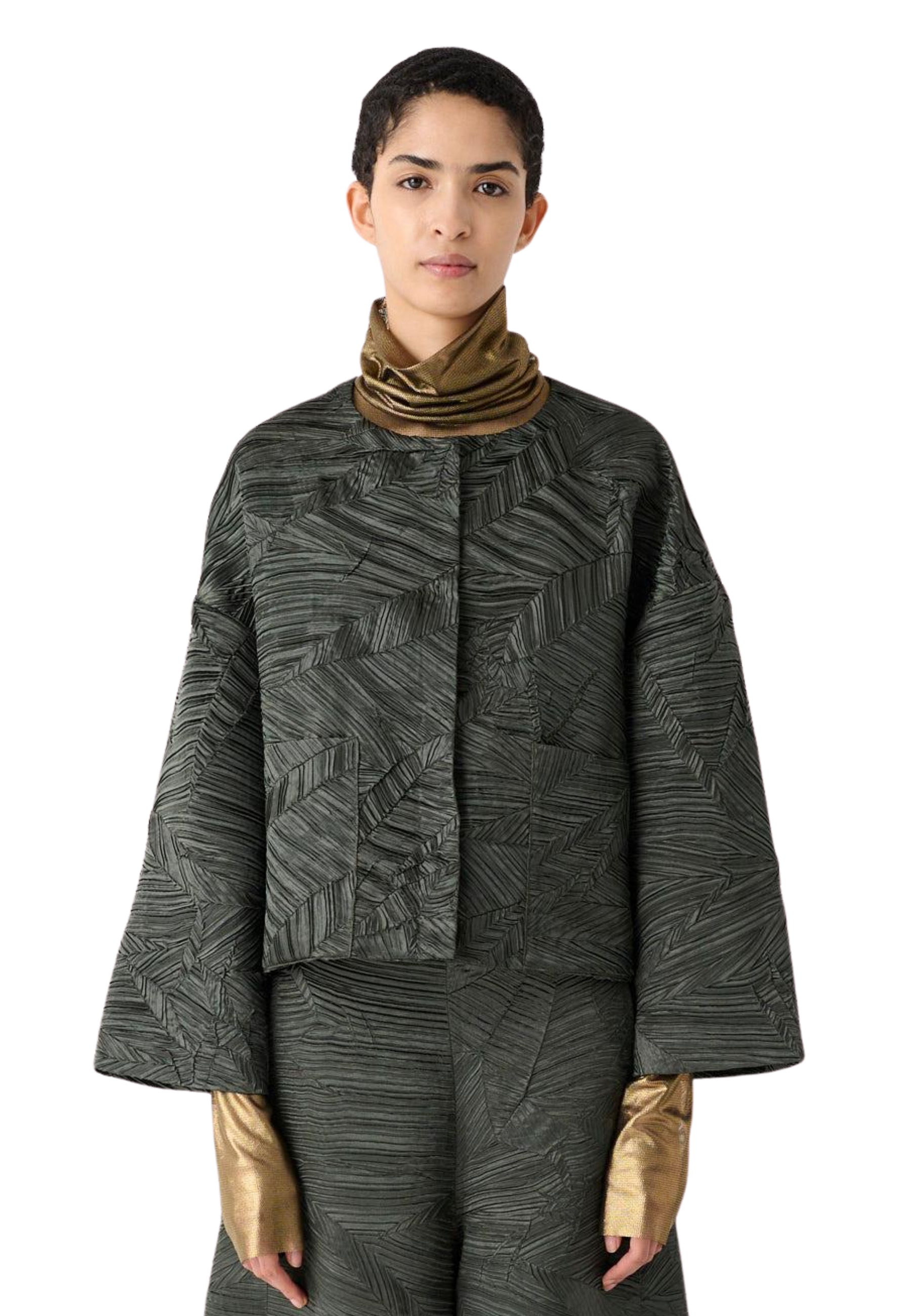 chaqueta corta plegada Meimeij