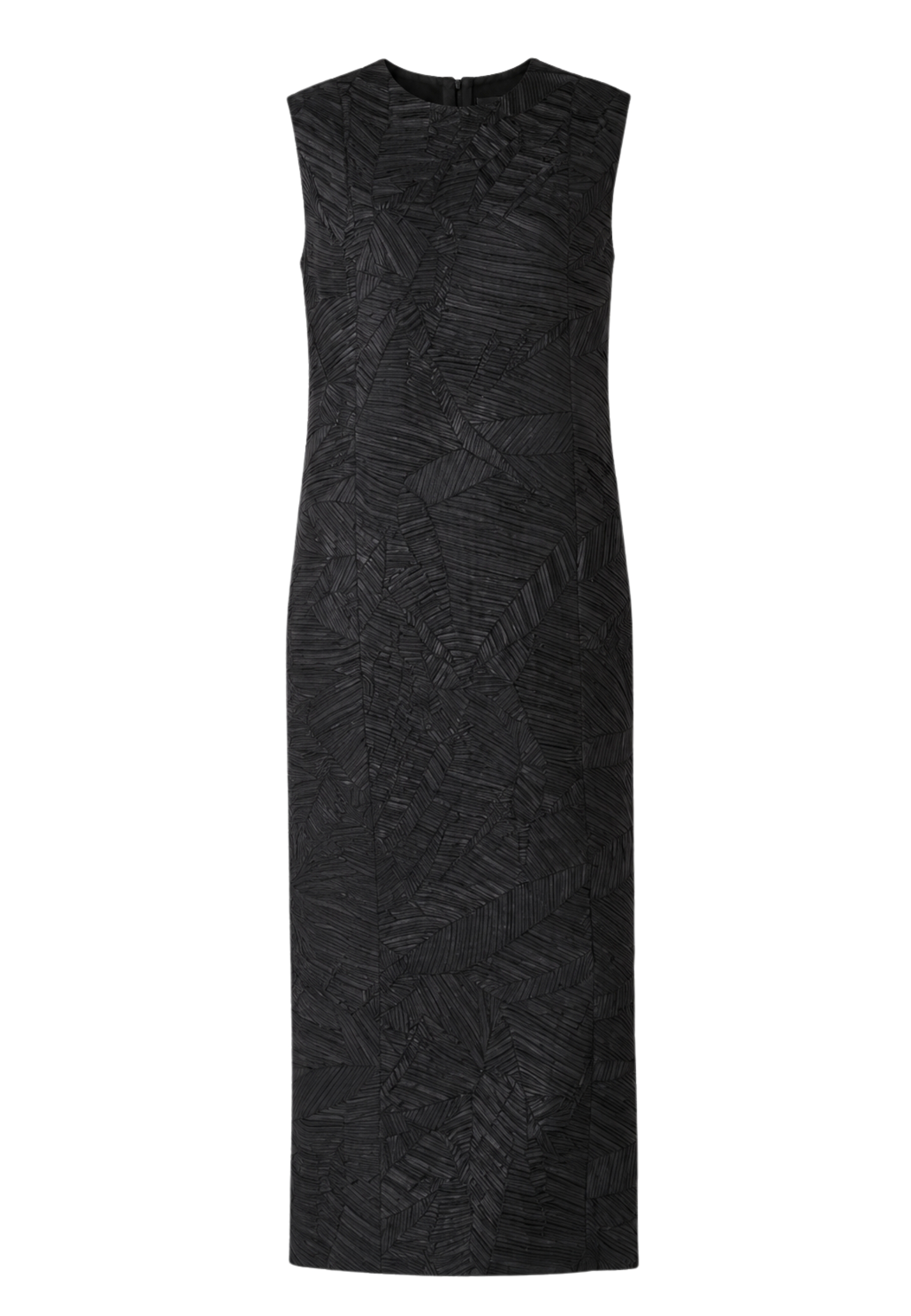 largo vestido recta línea plegada Meimeij