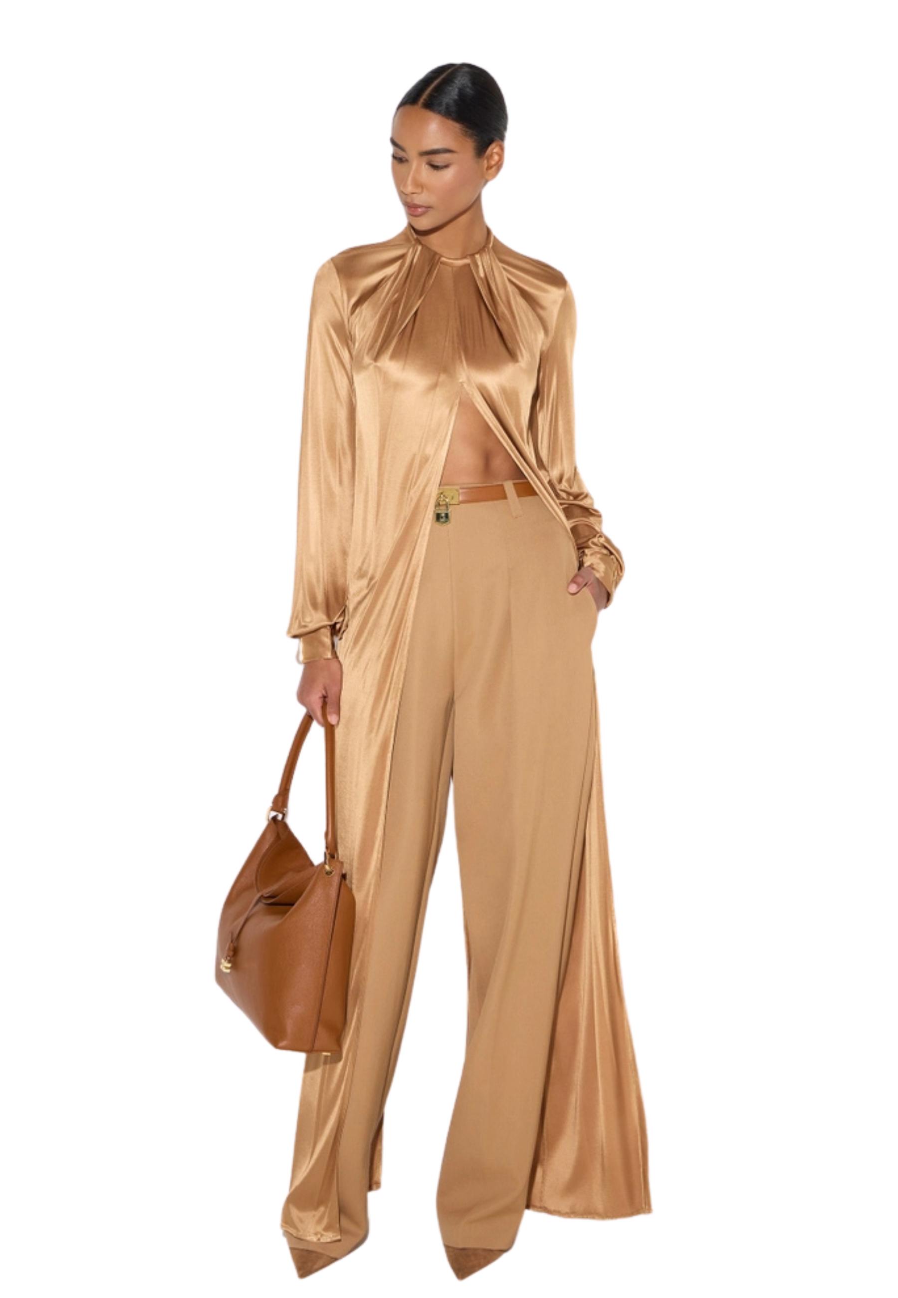 Sommaire Elisabetta Franchi en jersey brillant