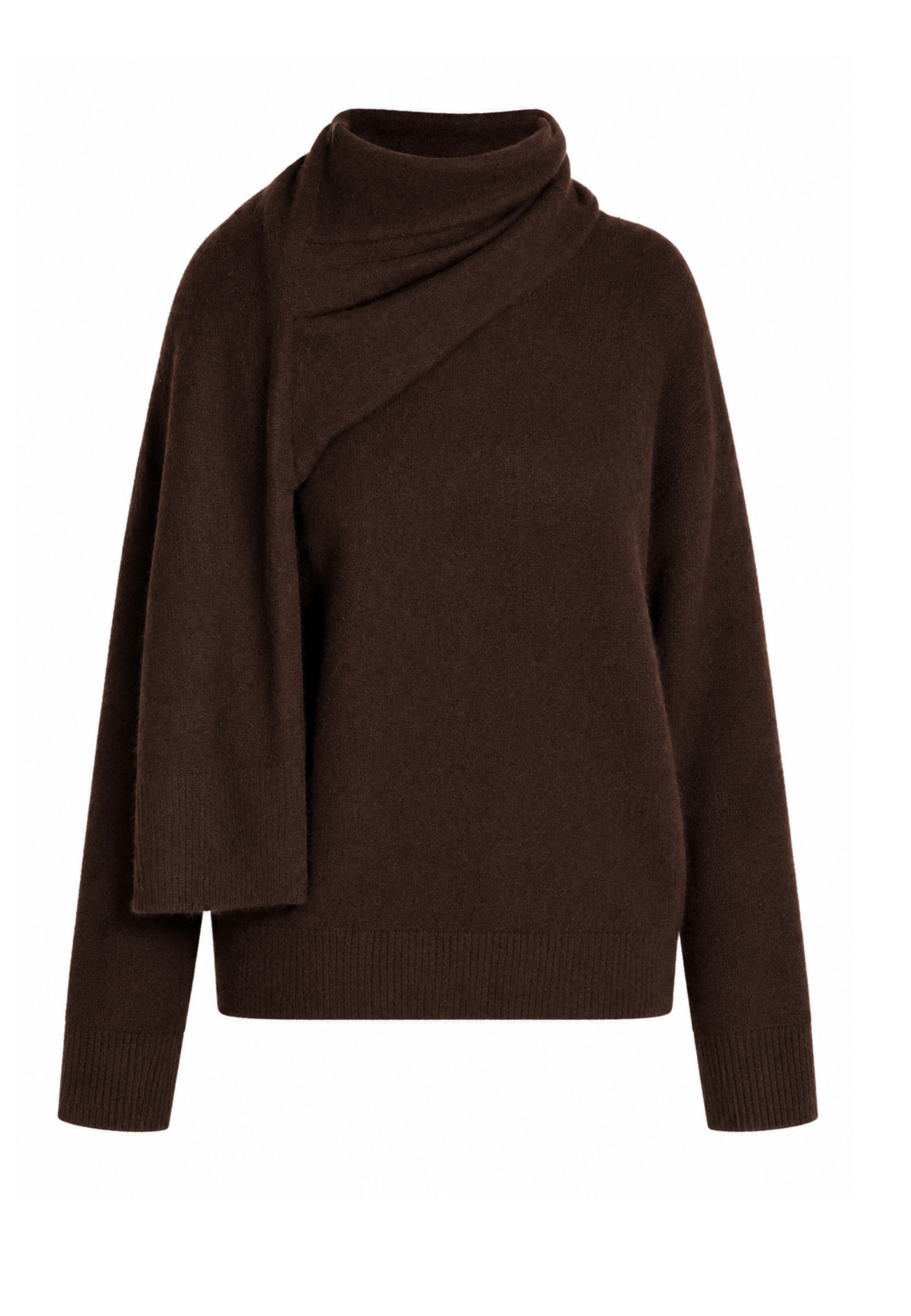 Maglia Akep con sciarpa ricamato 