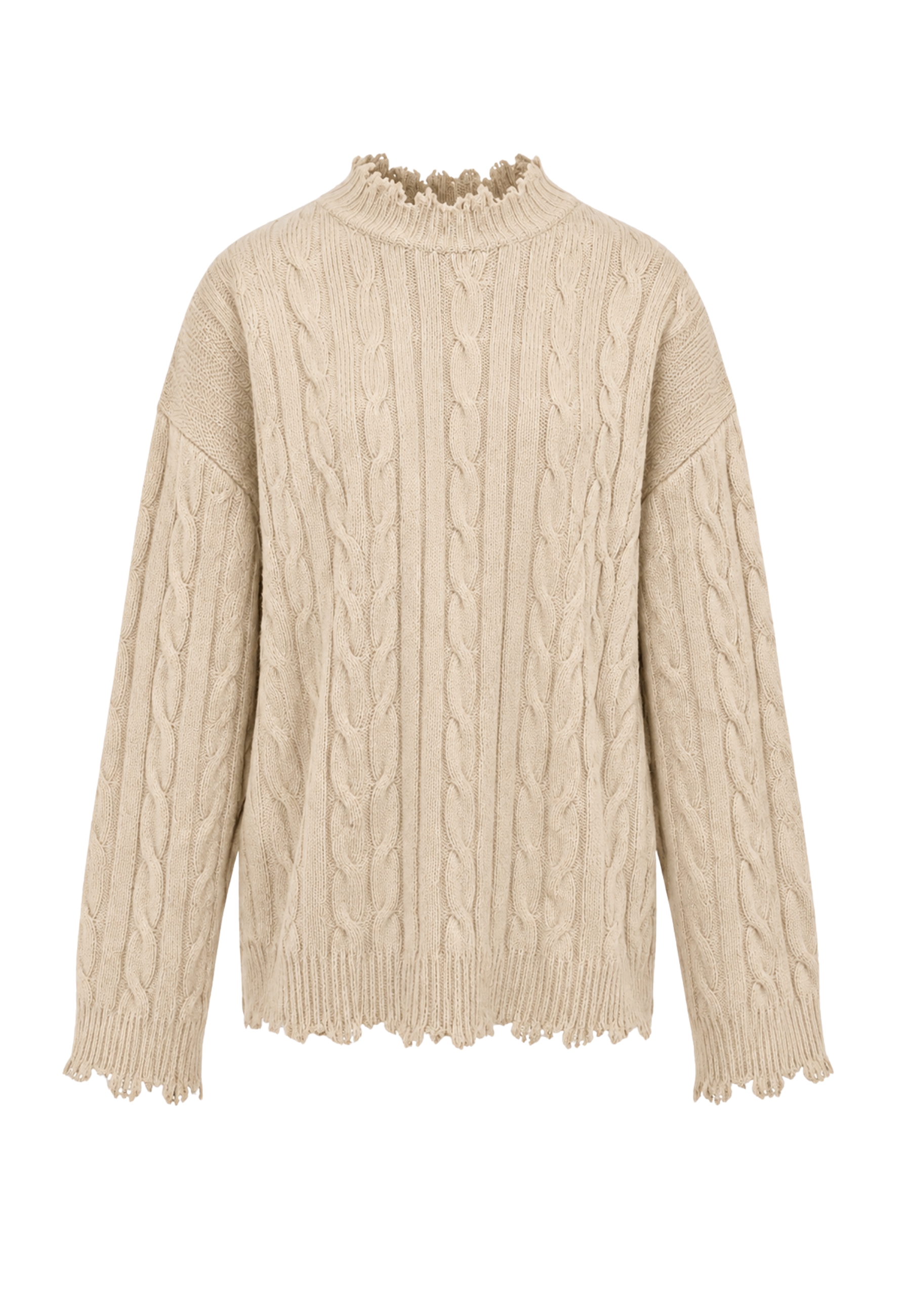 Pullover girocollo Akep a trecce 