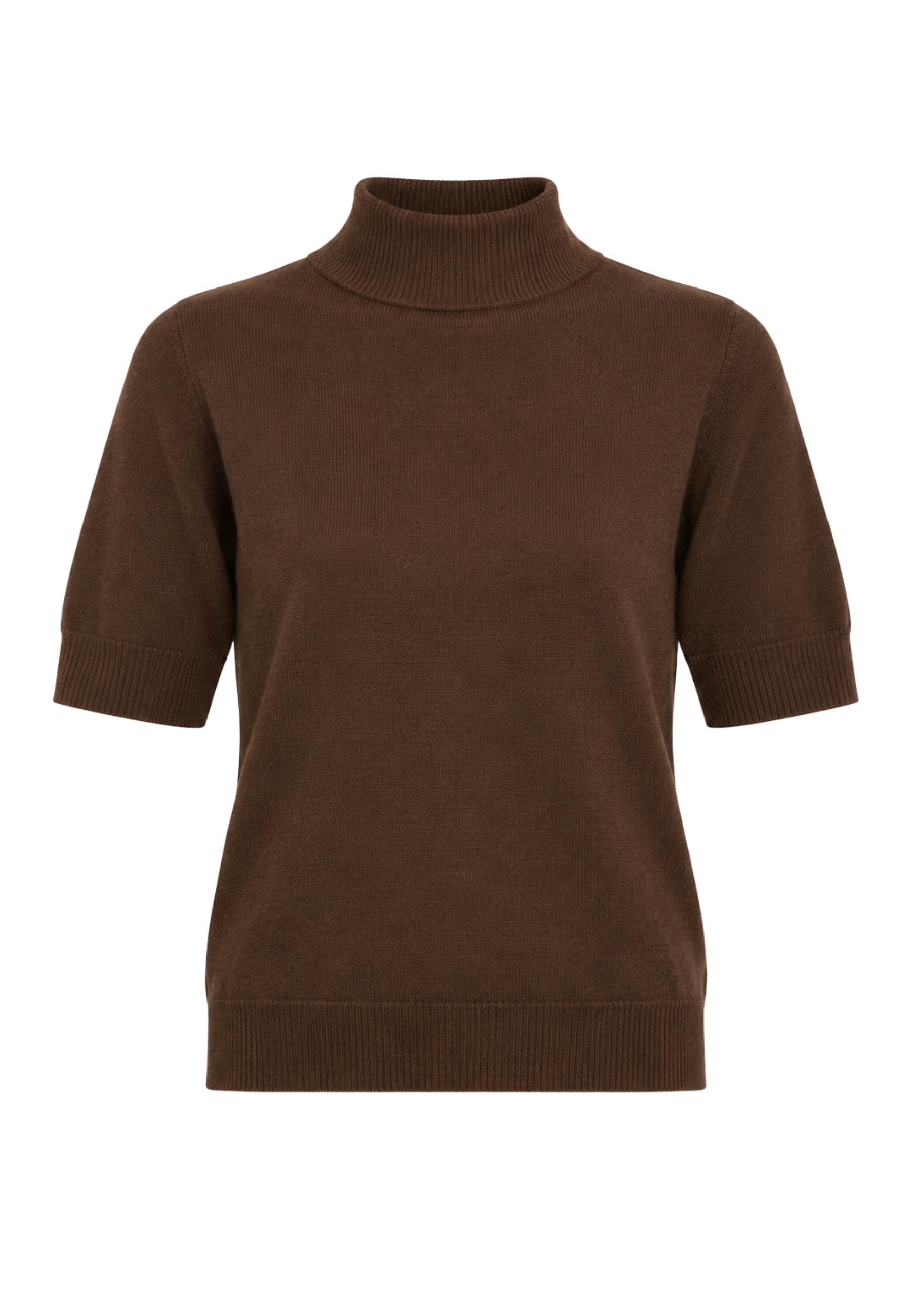 SOFT NINA Akep Pullover dolcevita ricamato manica corta 
