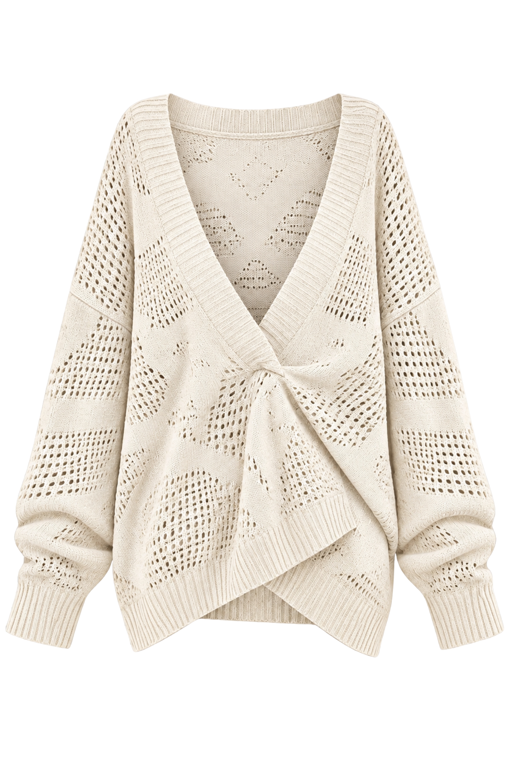 Pullover  scollo a V Akep in cotone e cashmere 