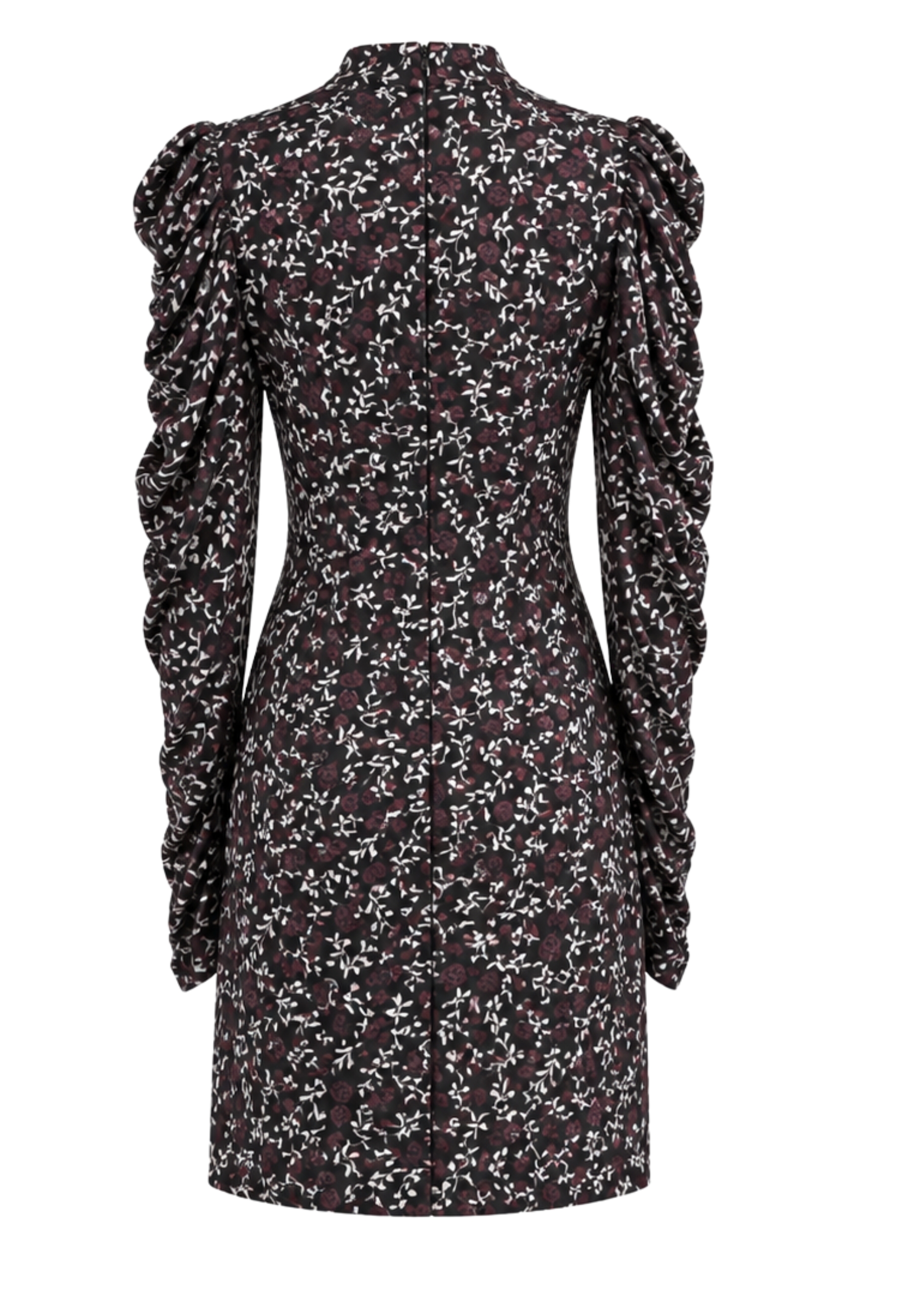 Vestido corto envuelto con mangas Mar De Margaritas