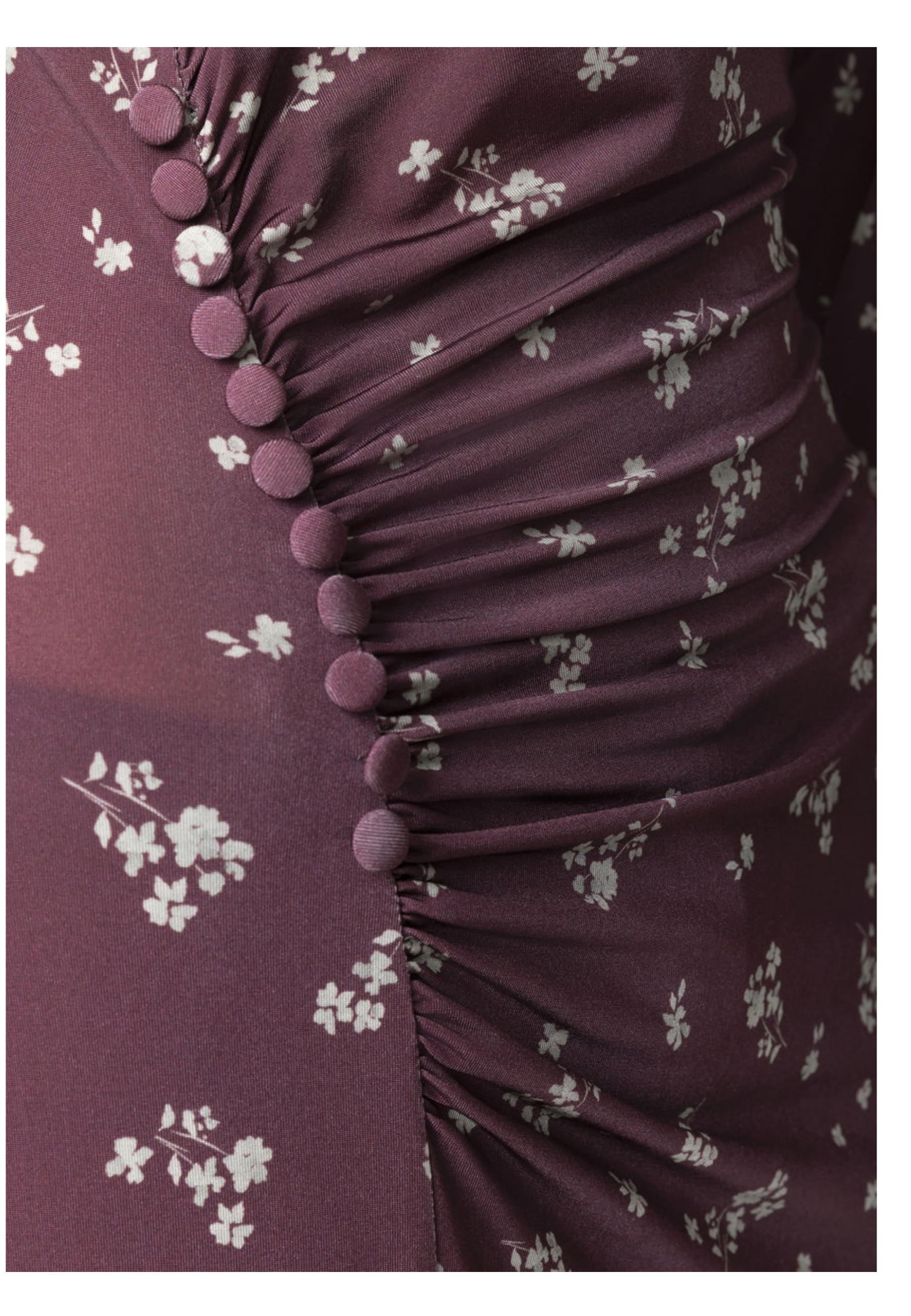 Robe avec curling latéral et bottoncini Mar De Margaritas