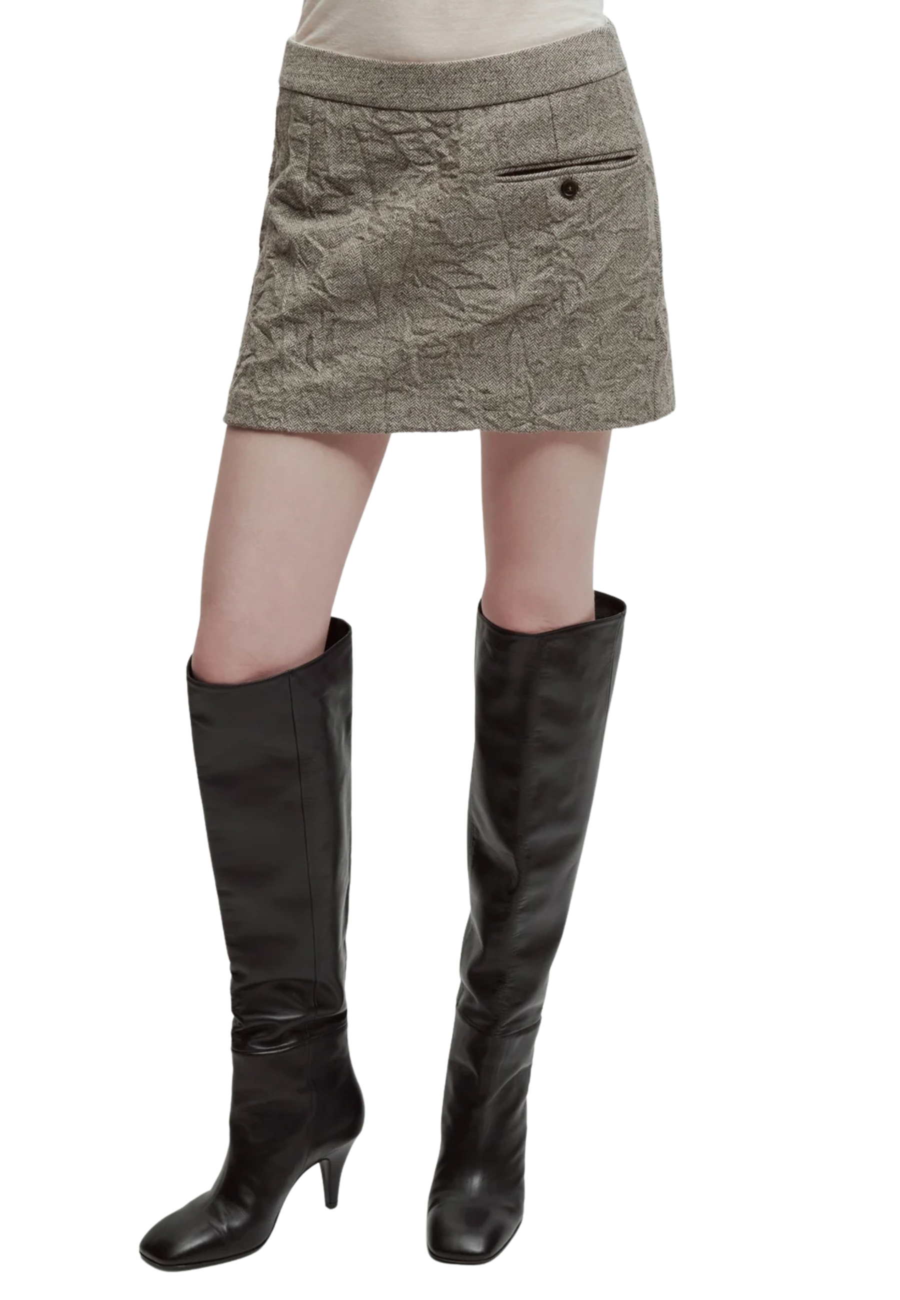 GONNA FLORA ERIKA CAVALLINI SPIGATO BEIGE 