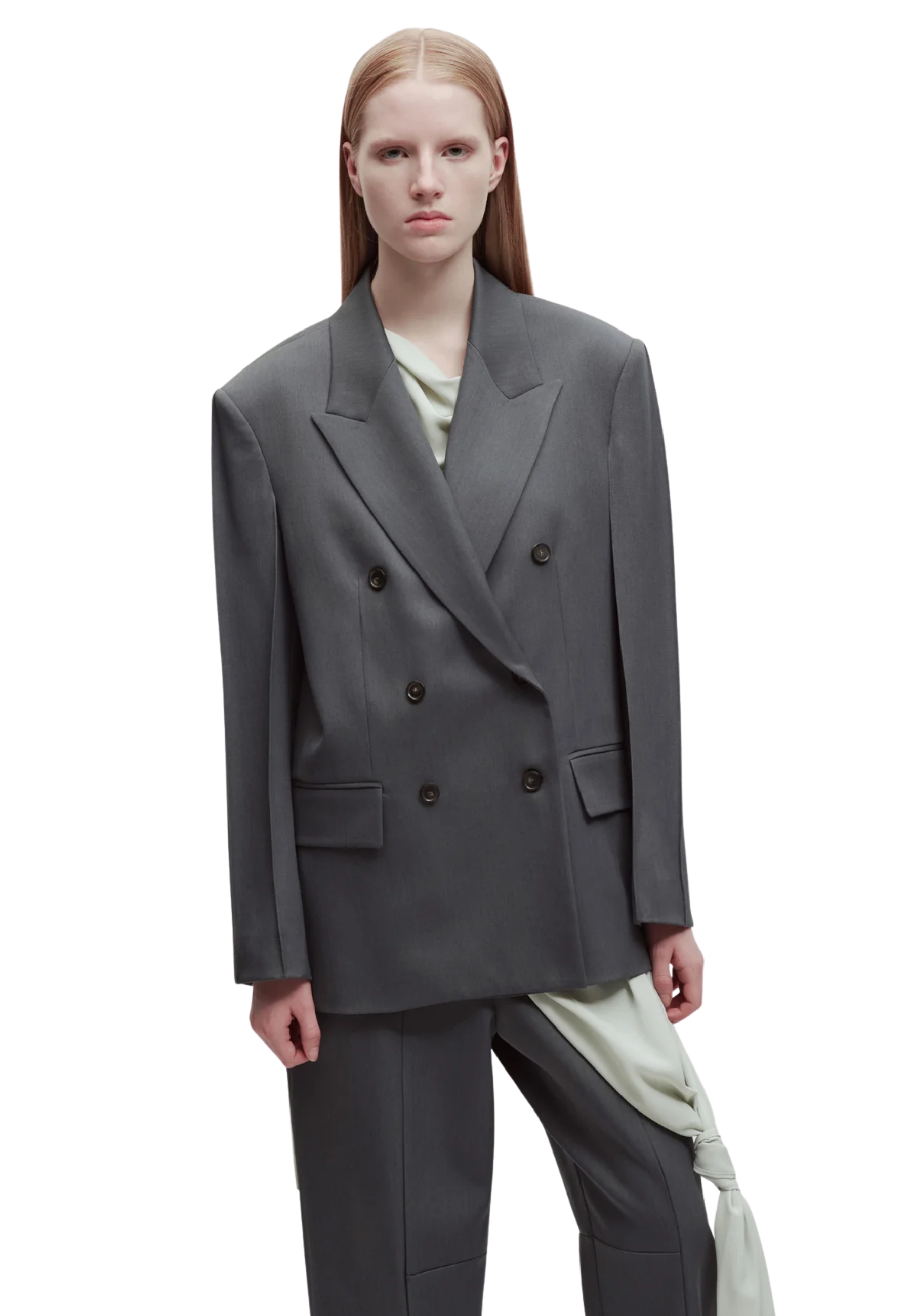 chaqueta de madera Erika Cavallini
