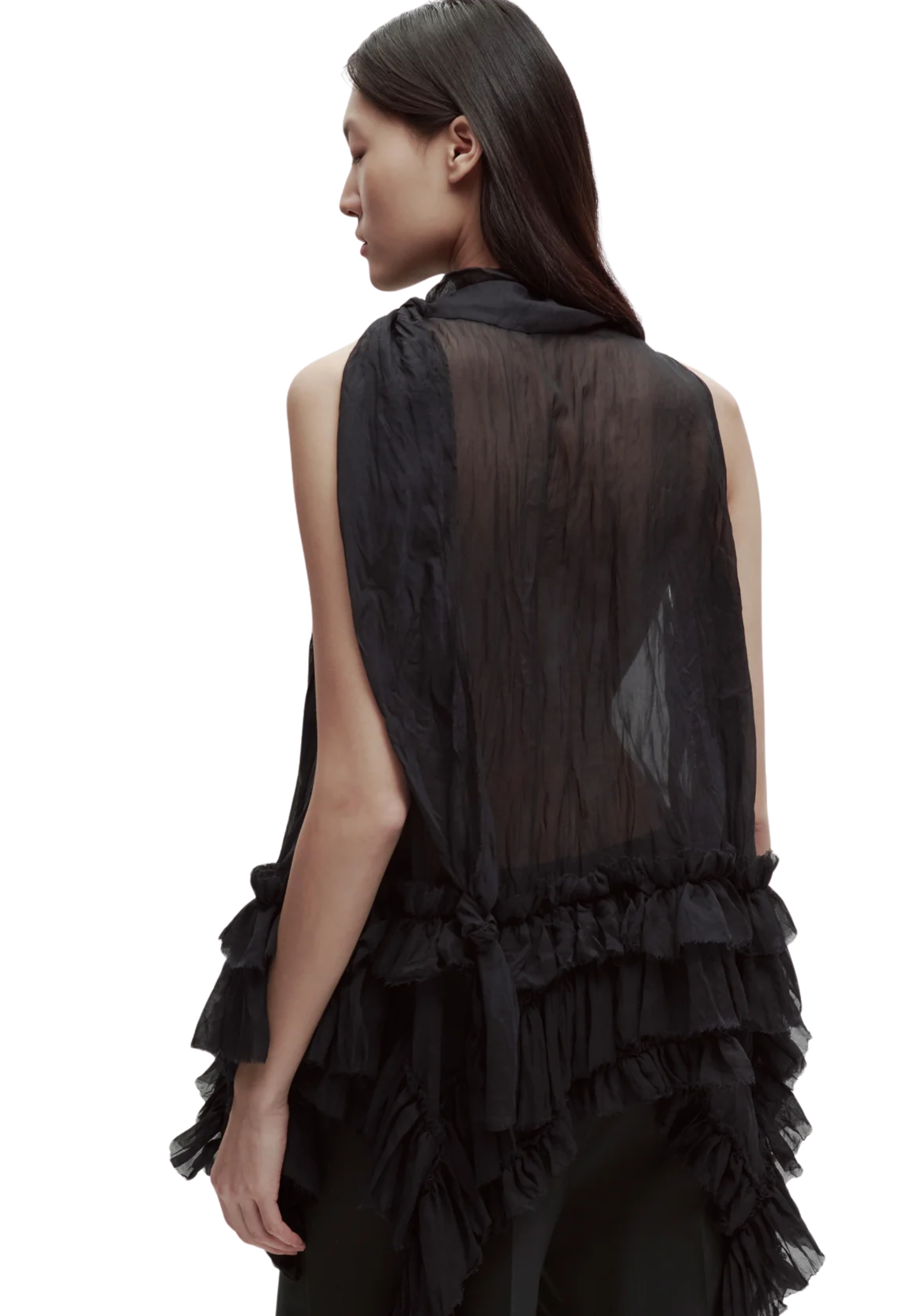 TOP LUCIO ERIKA CAVALLINI IN CHIFFON 