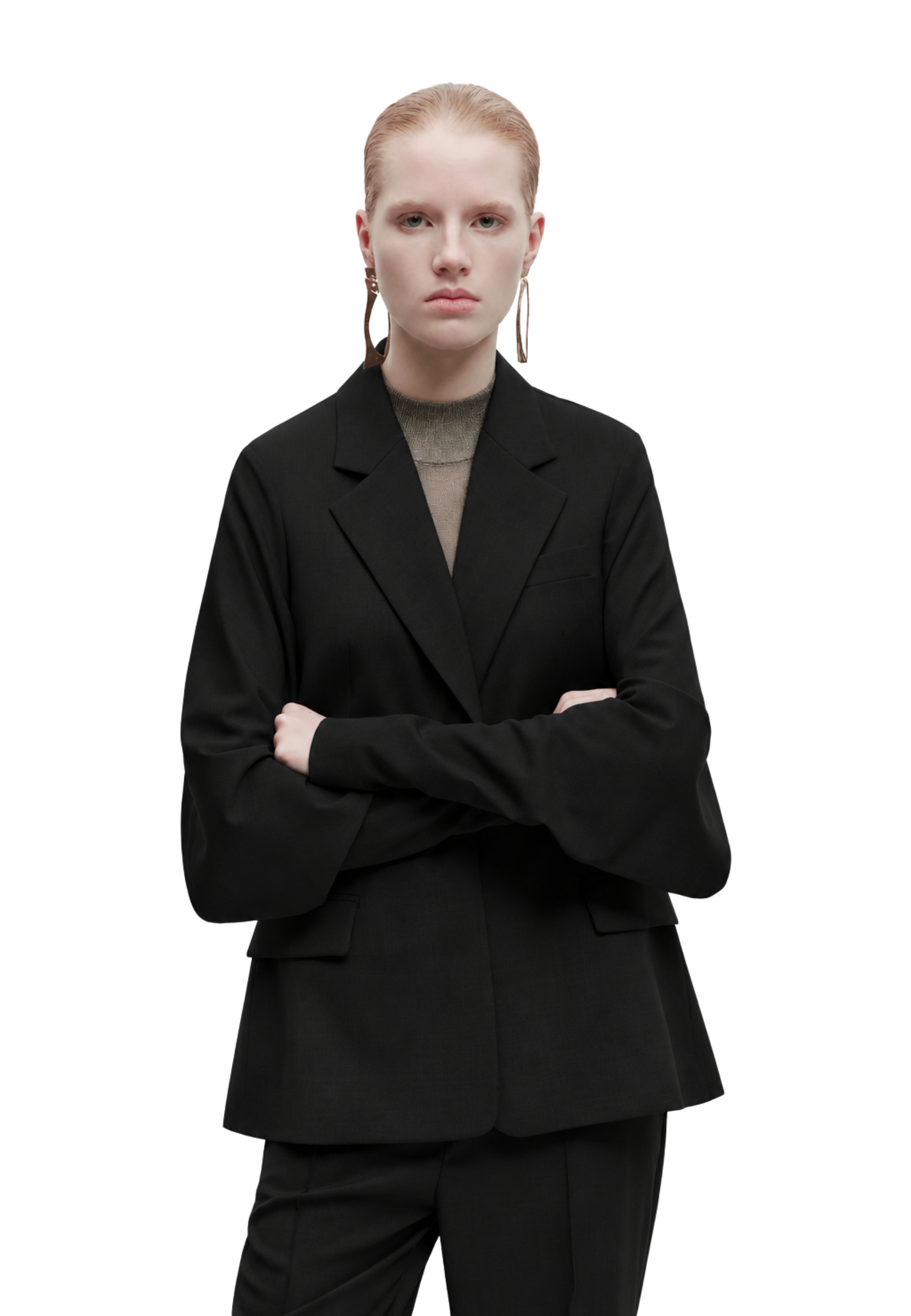 chaqueta Erika Cavallini con manga abierta