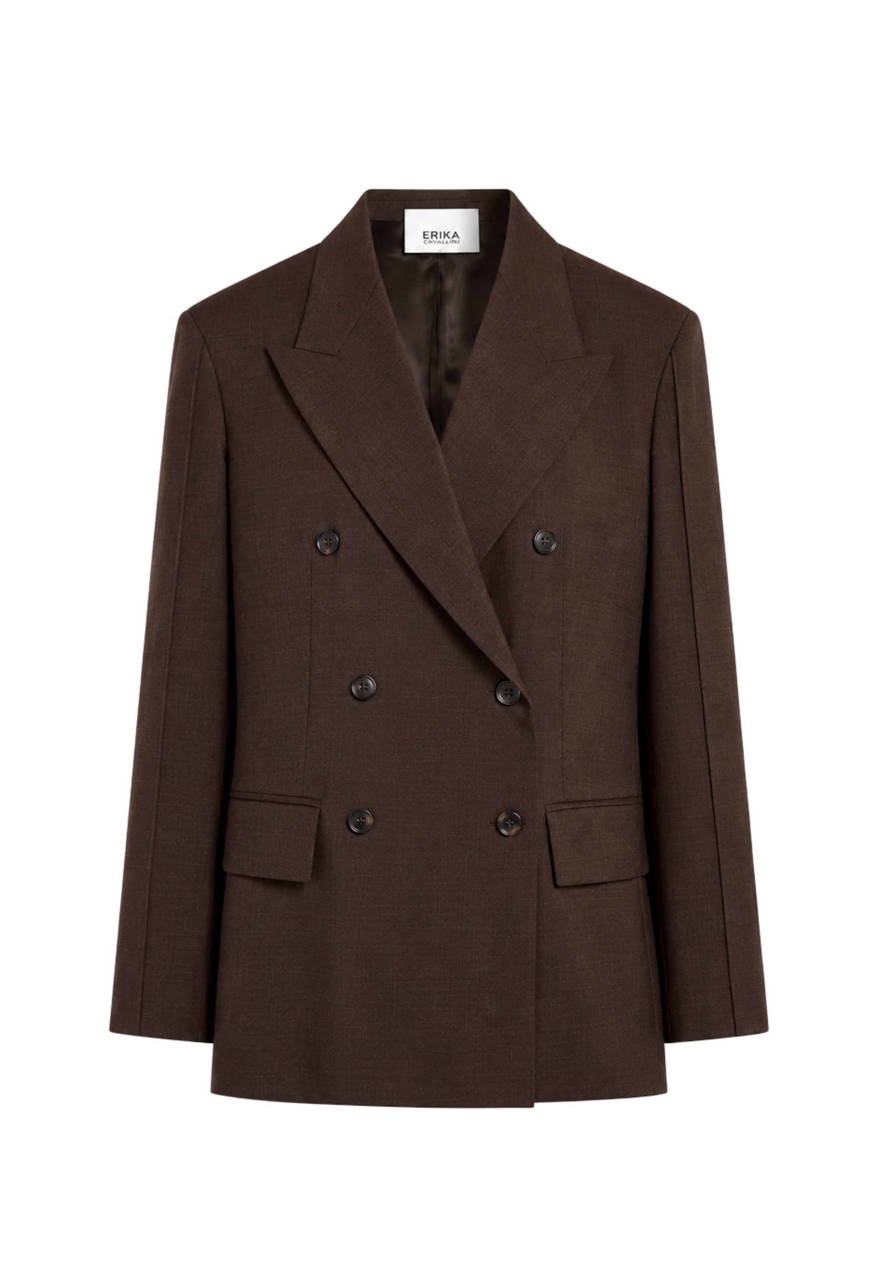 chaqueta de madera Erika Cavallini