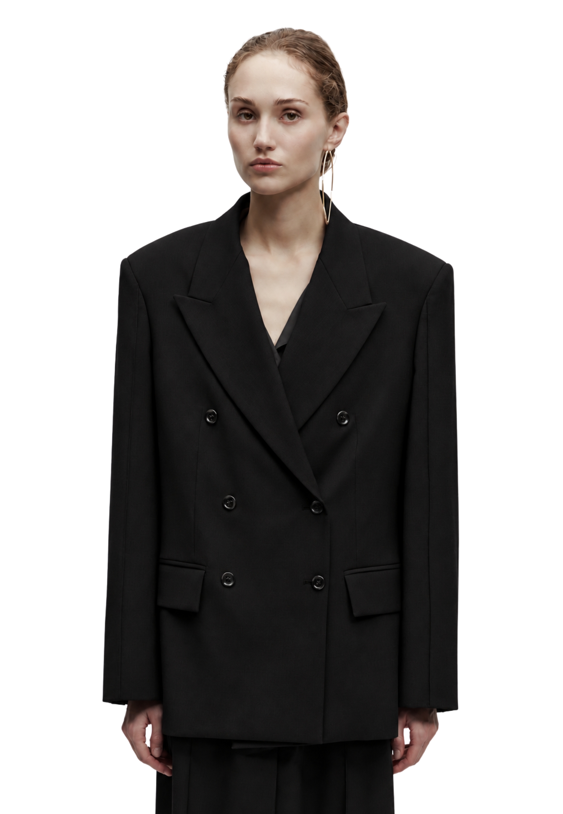 chaqueta de madera Erika Cavallini