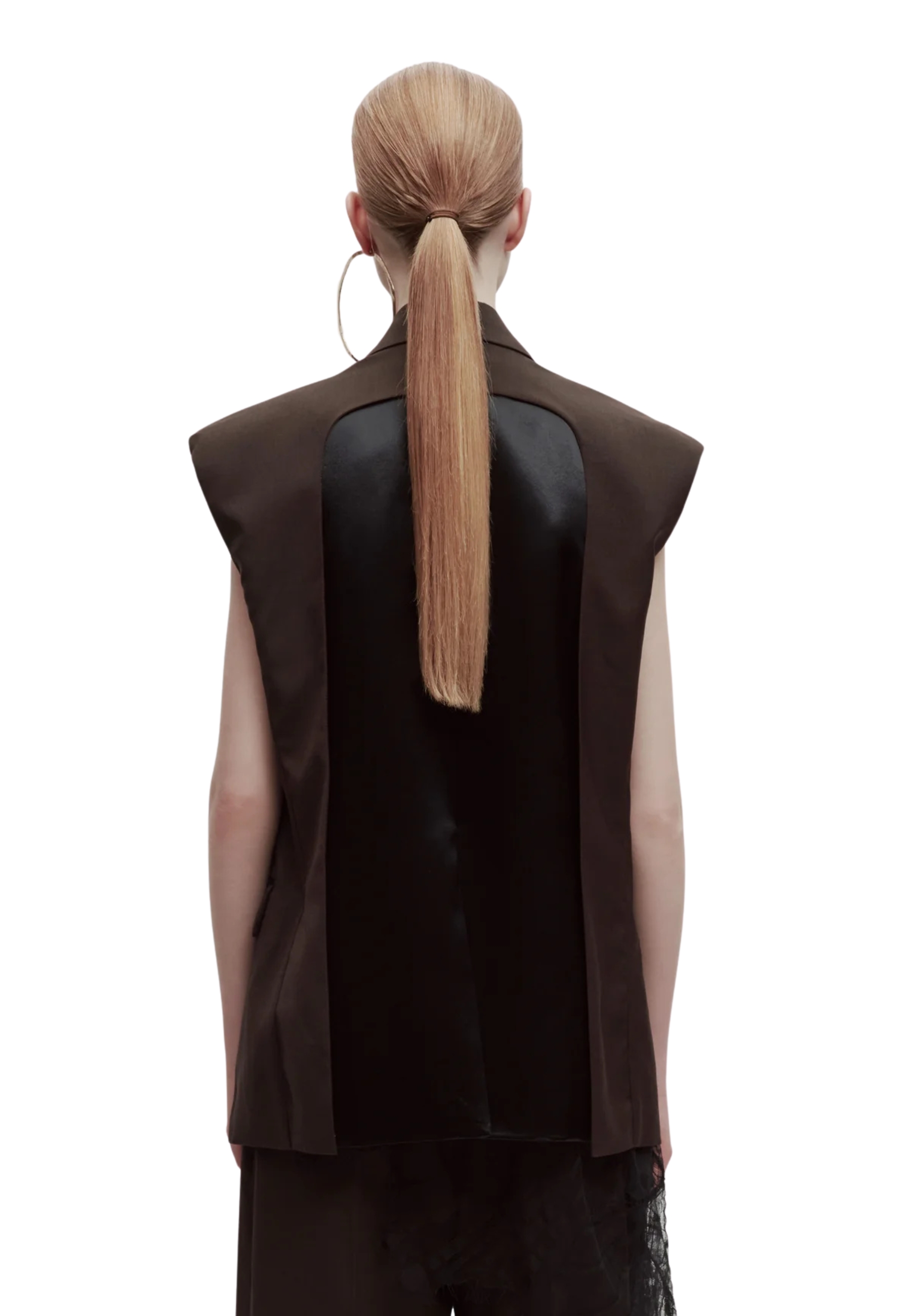 Glory vest Erika Cavallini neck A rever